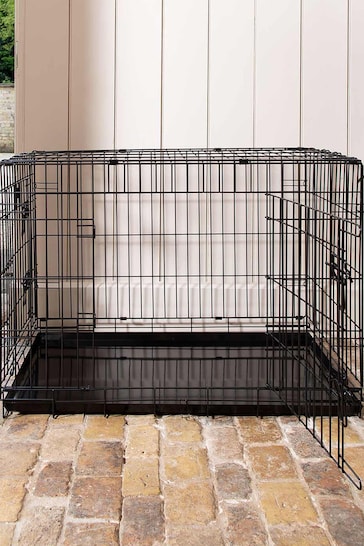 Lords and Labradors Black Heavy Duty Deluxe Dog Crate