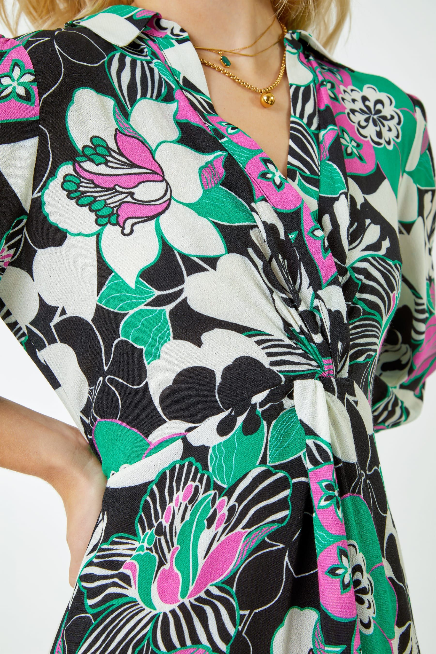 Lipsy floral twist front new arrivals maxi dress