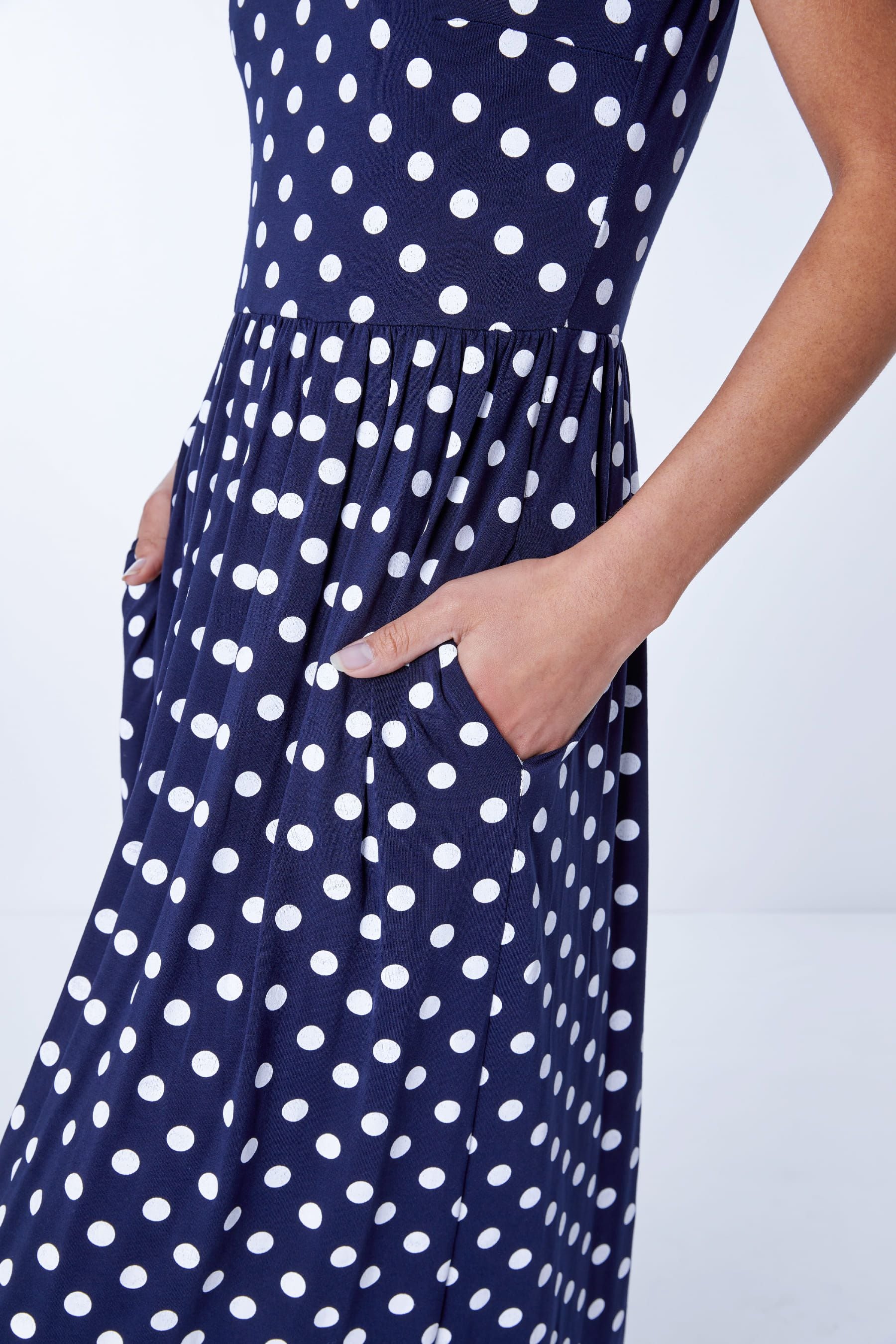Roman navy blue best sale dress