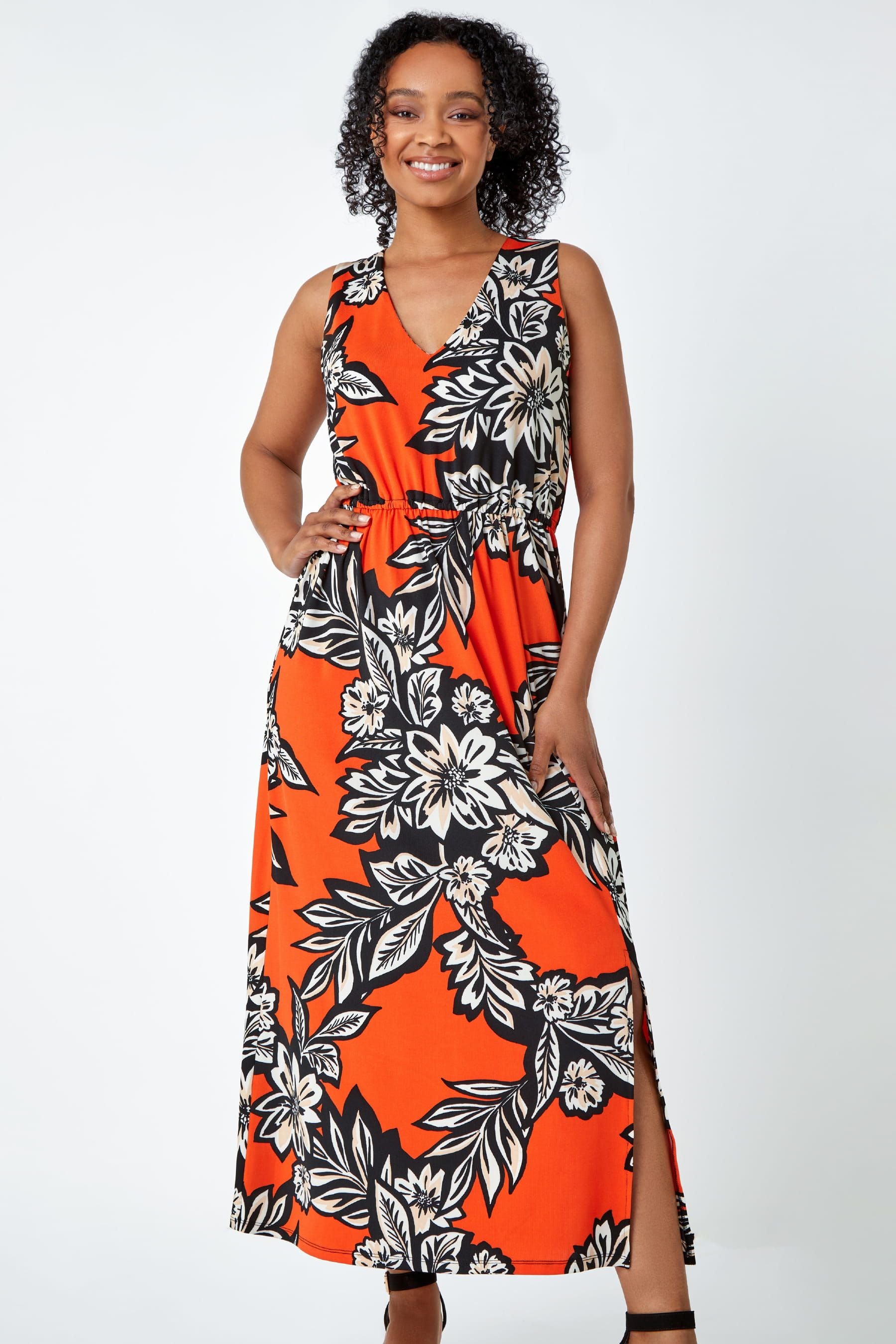 Roman orange clearance dress