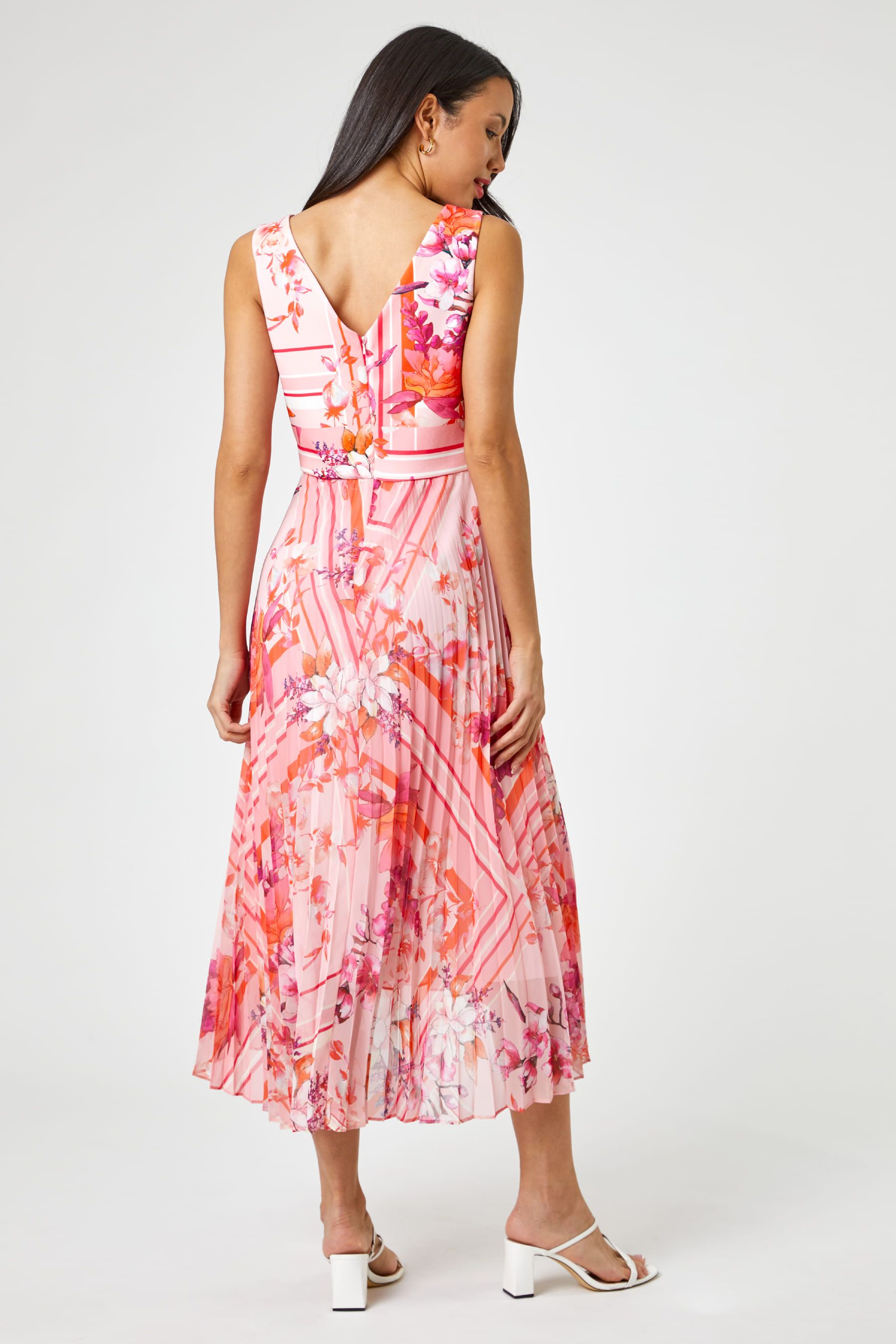 Flare sales pleated dress