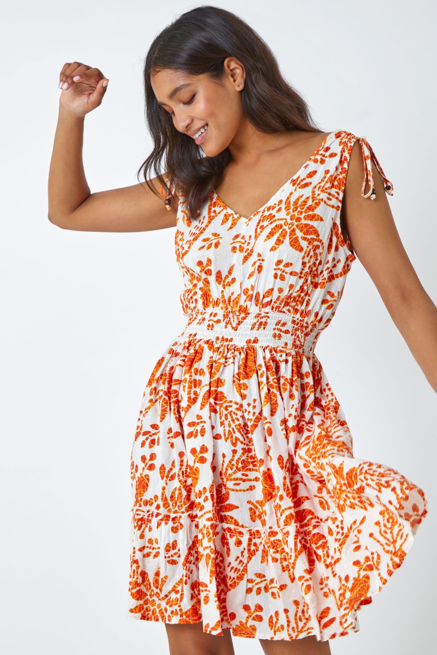 Roman clearance orange dress