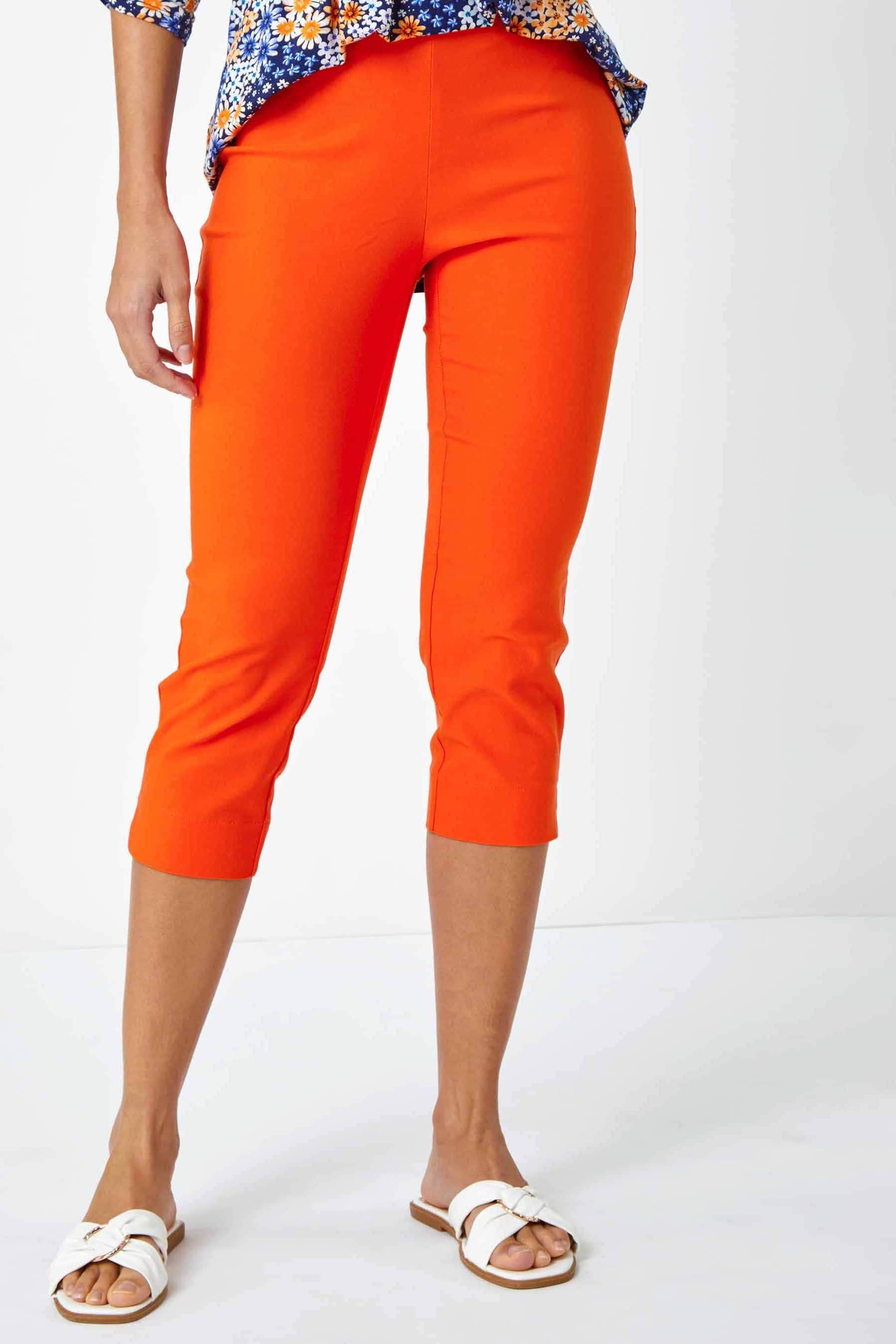 Roman cropped stretch trousers cheap