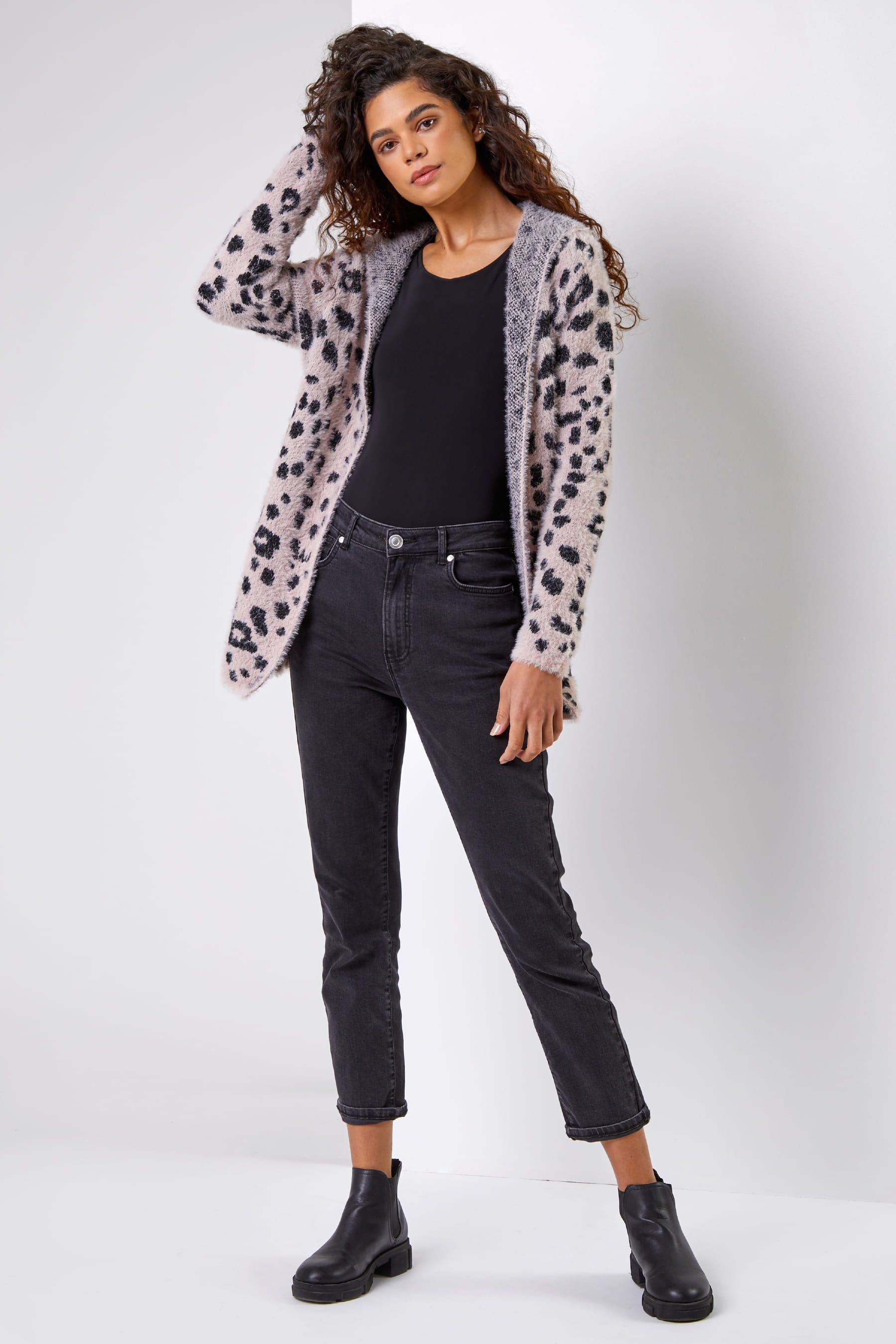 Animal print hotsell cardigan next