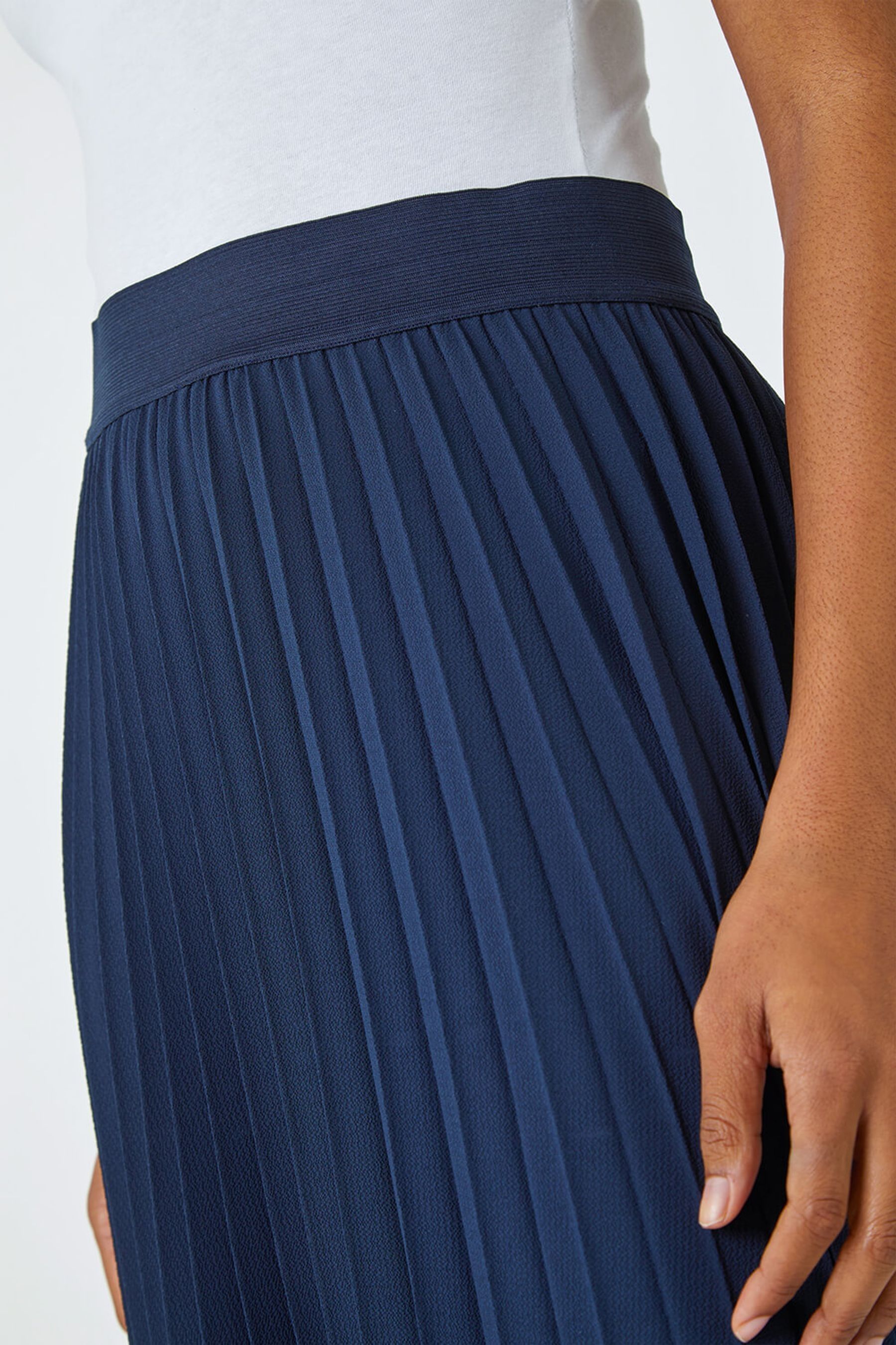 Blue pleated skirt next discount