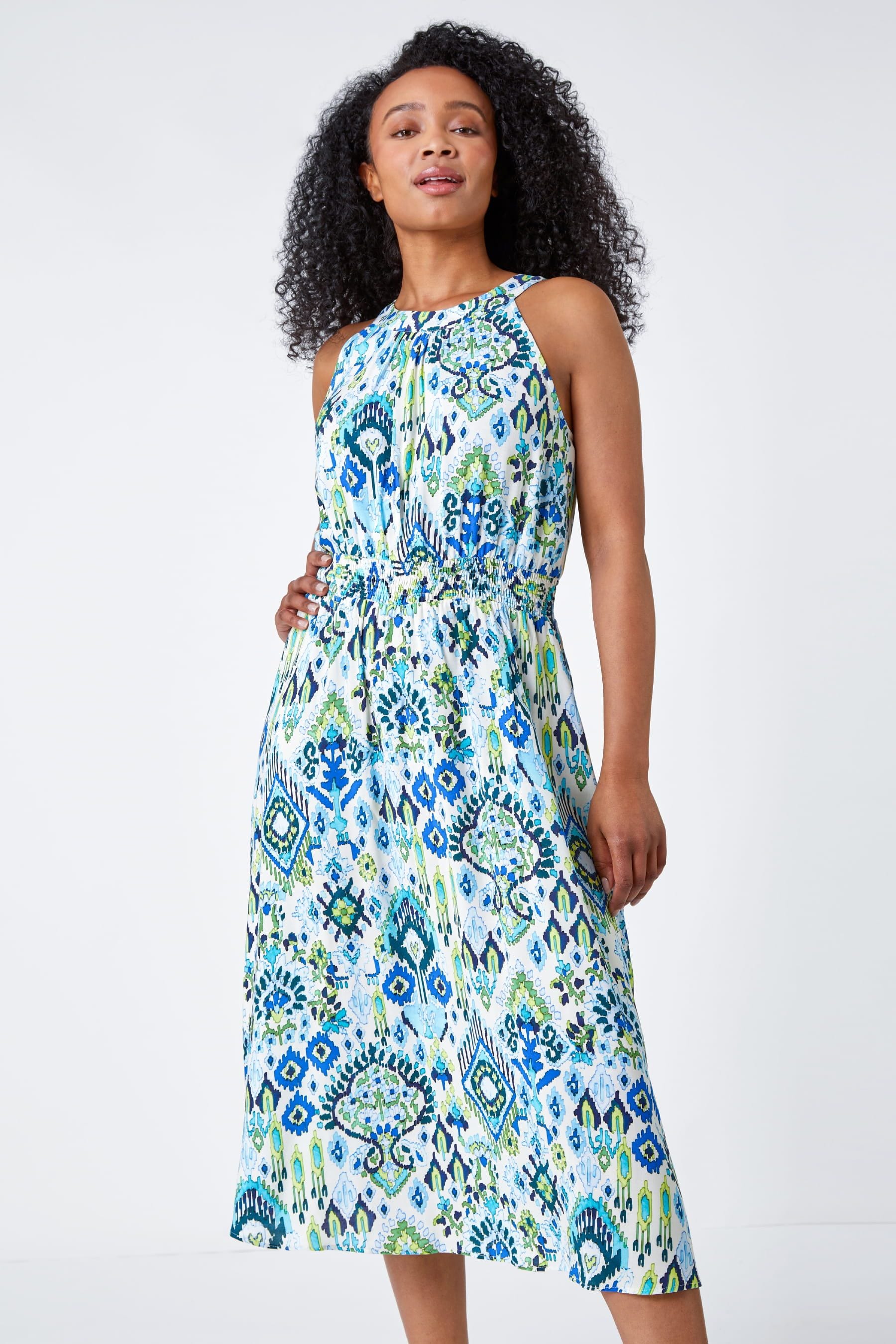 Aztec top shift dress