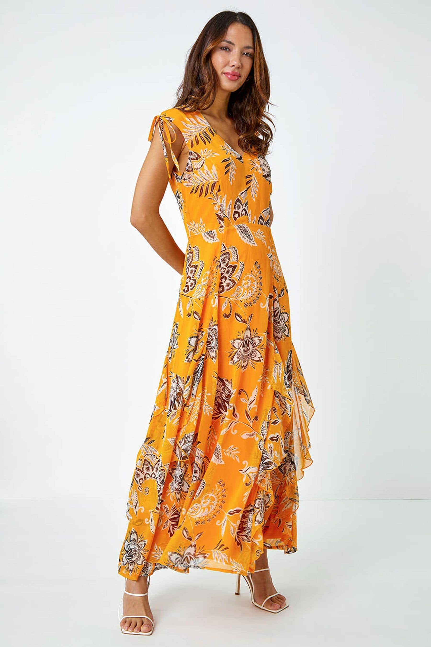 Roman yellow hotsell dress