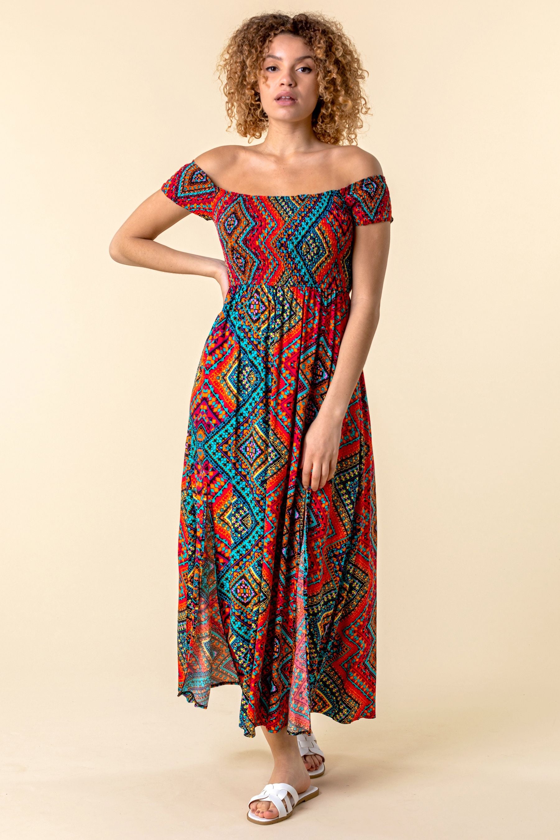 Roman bardot dress new arrivals