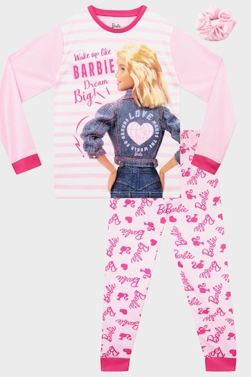 Character Pink Barbie AOP Long Sleeve Pyjama Set