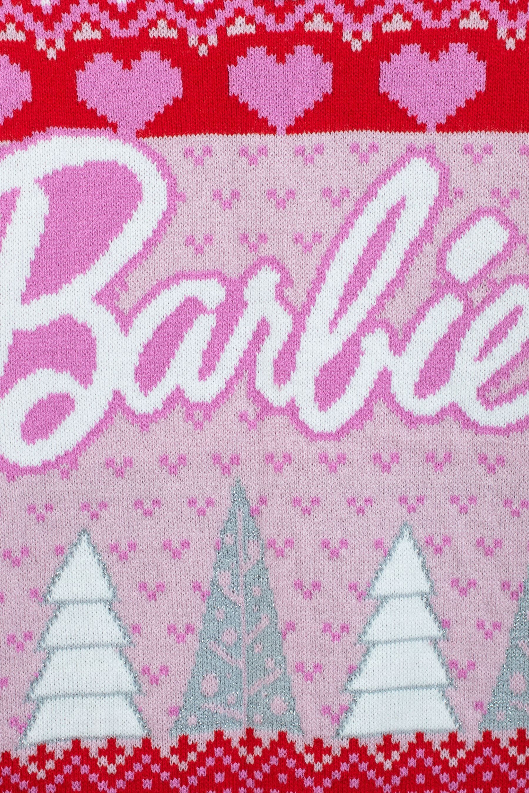 Character Pink Barbie Christmas Jumper Christmas Tree