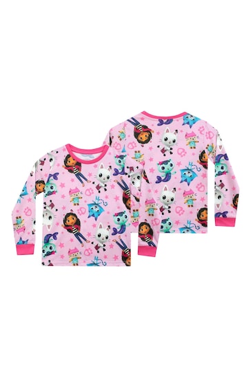 Character Pink Girls Gabby's Doll House Pyjamas 2 Pack