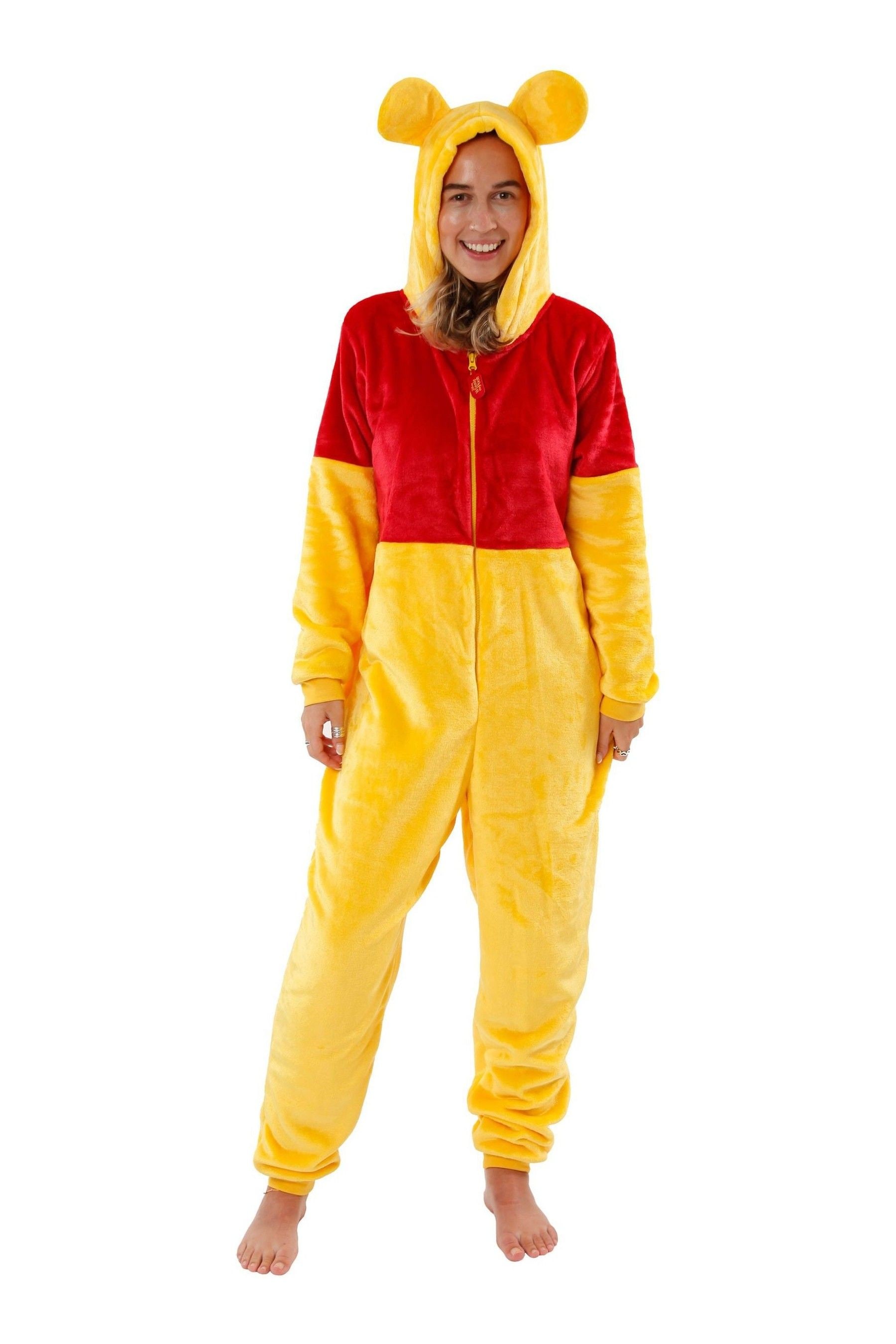 Character Yellow Adults Winnie The Pooh Onesie