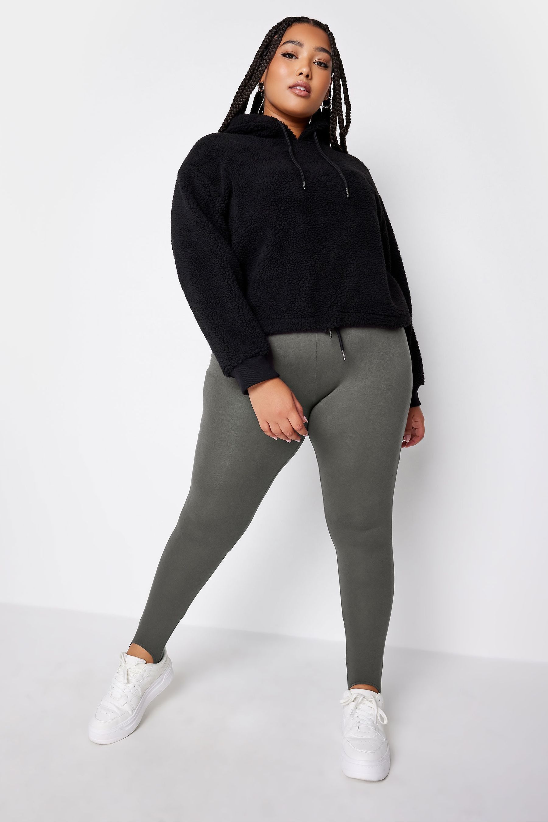 Plus size hot sale stirrup jeans