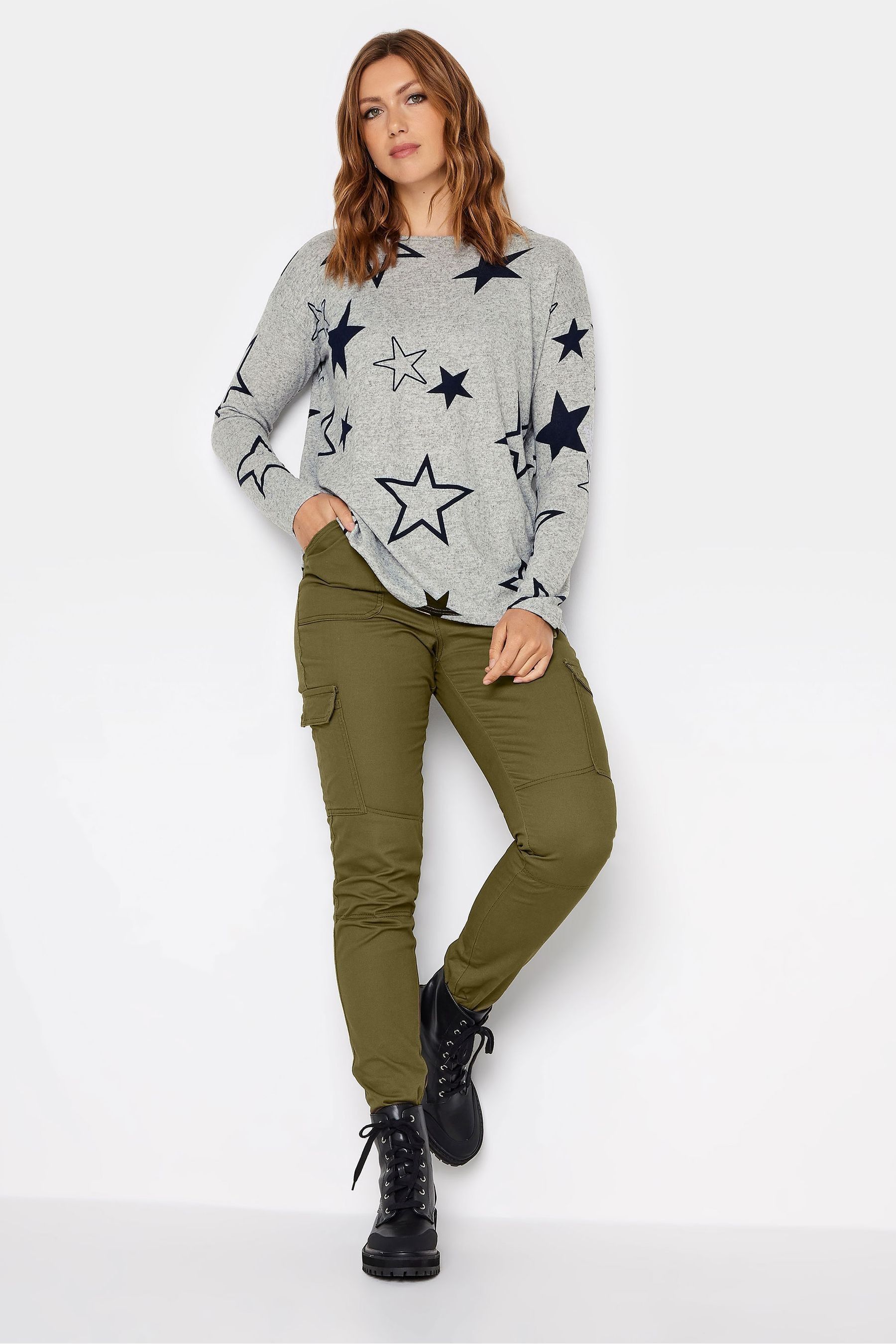 Buy Long Tall Sally Grey Star Jumper from the Next UK online shop