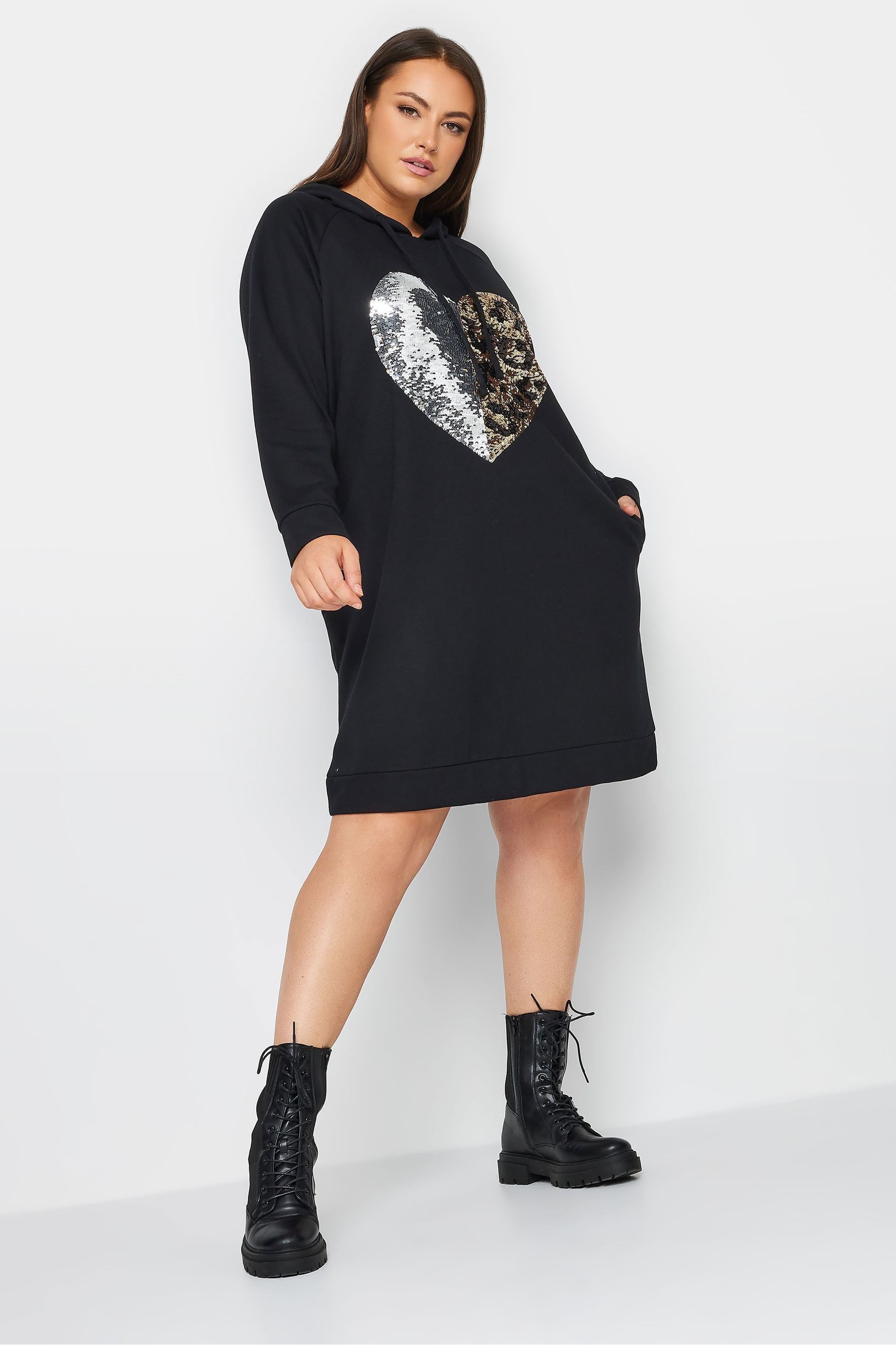 Sequin hoodie new arrivals dress