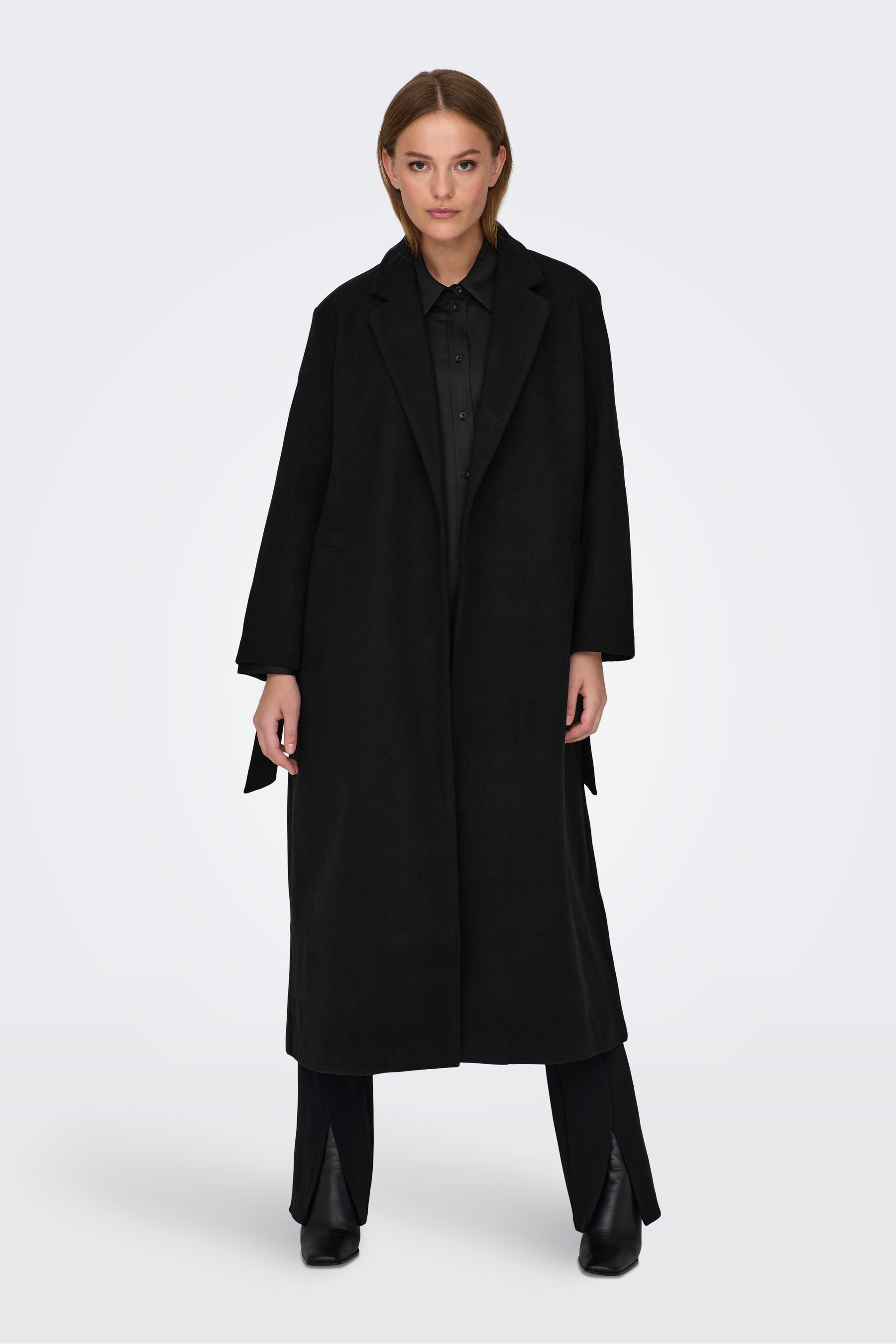 New look tailored best sale maxi coat in black