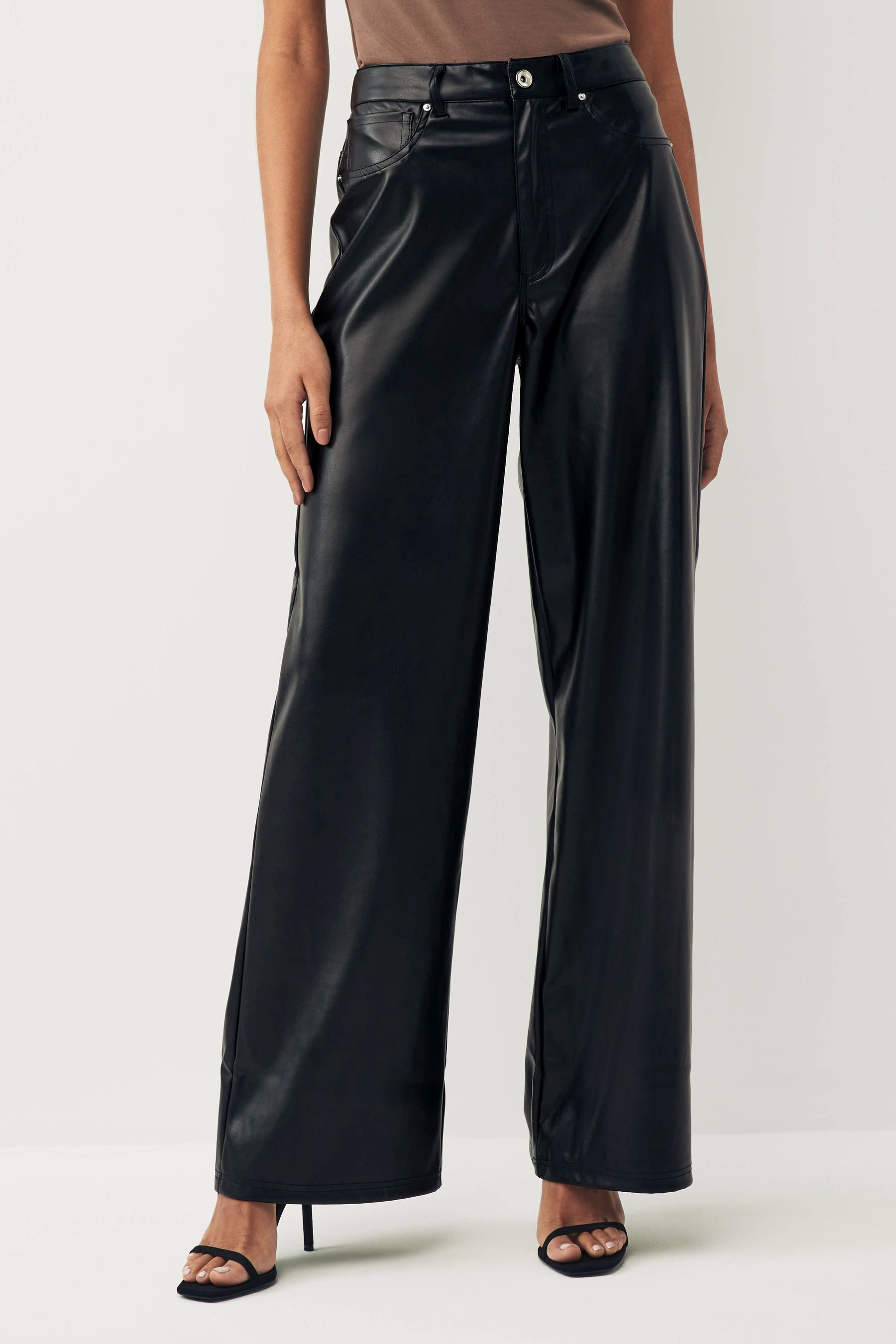 Leather jeans next sale