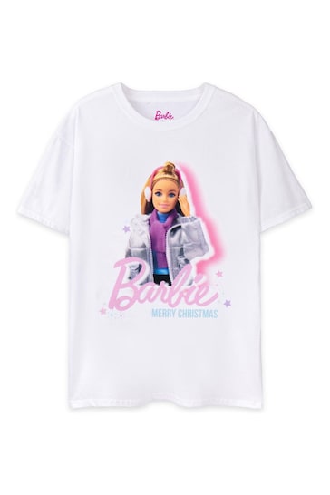 Vanilla Underground White Barbie Ladies Xmas T-Shirt