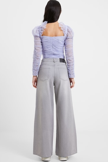 French Connection Relaxed Denver Denim Wide Leg Jeans