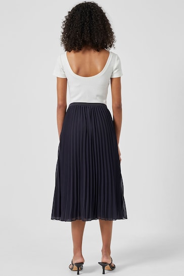 French Connection Pleated Solid Skirt