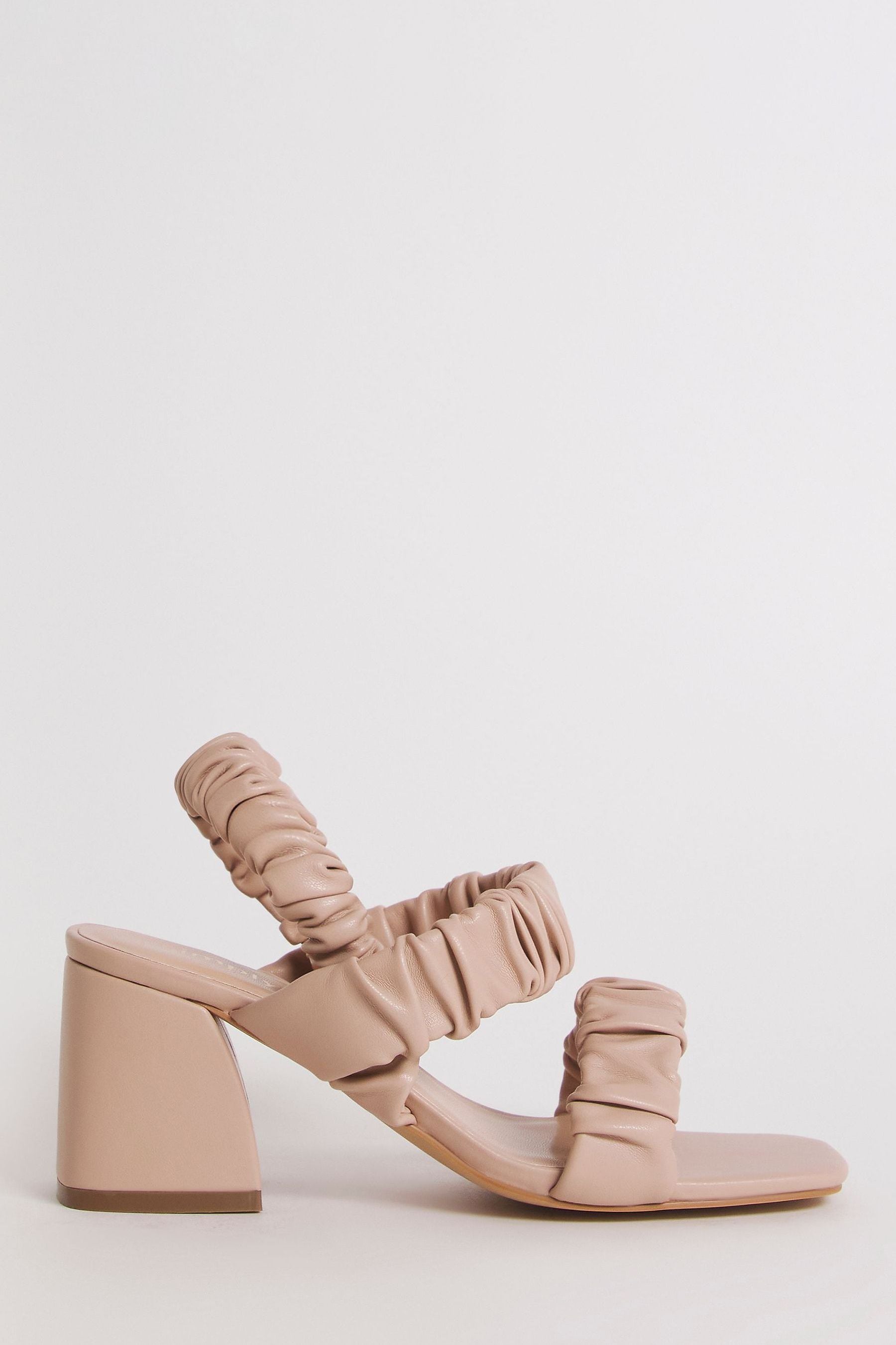 Nude block discount heel sandals wide