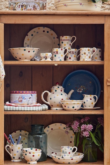 Emma Bridgewater Cream Polka Dot 4 Mug Teapot