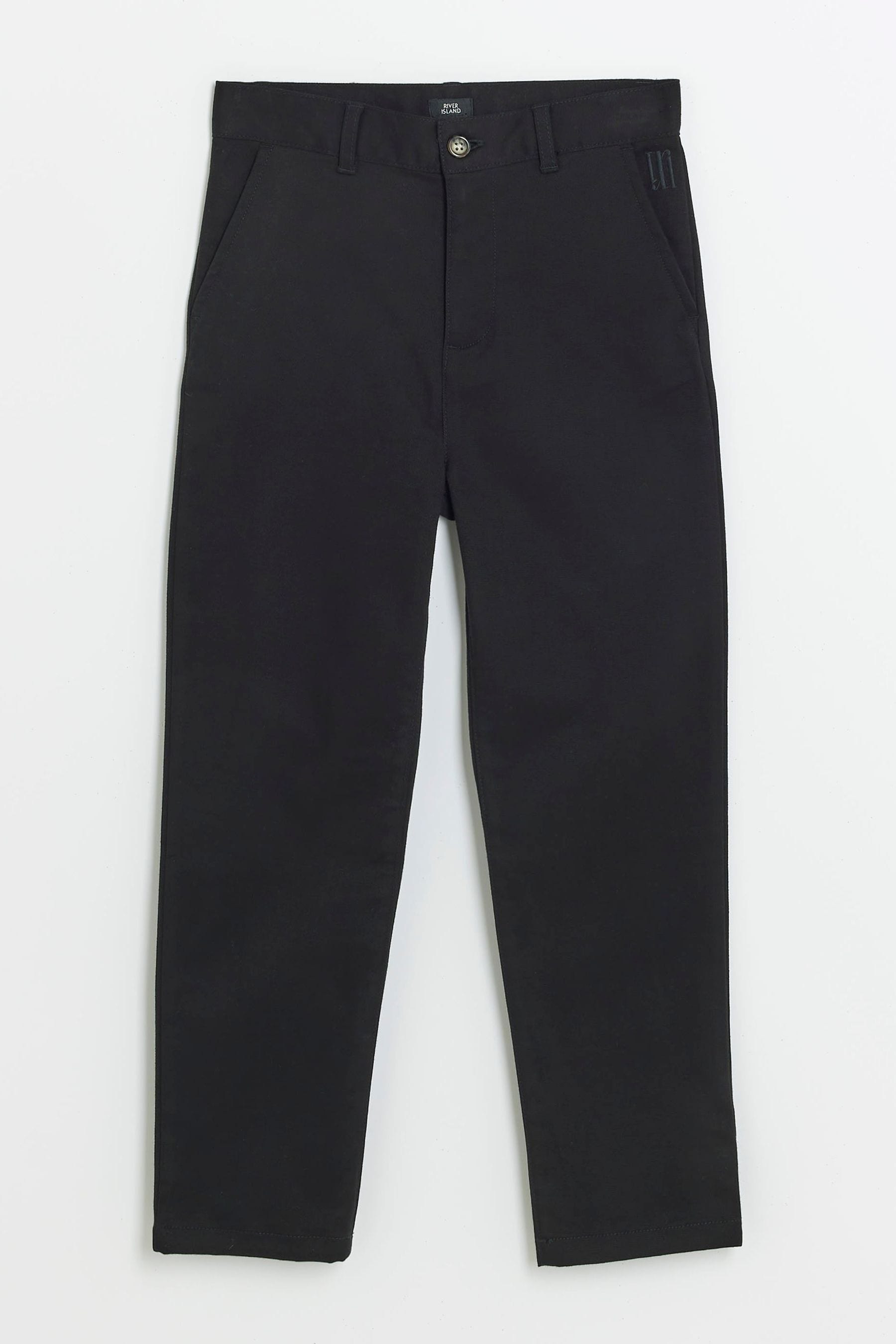 Boys black chino trousers 2025