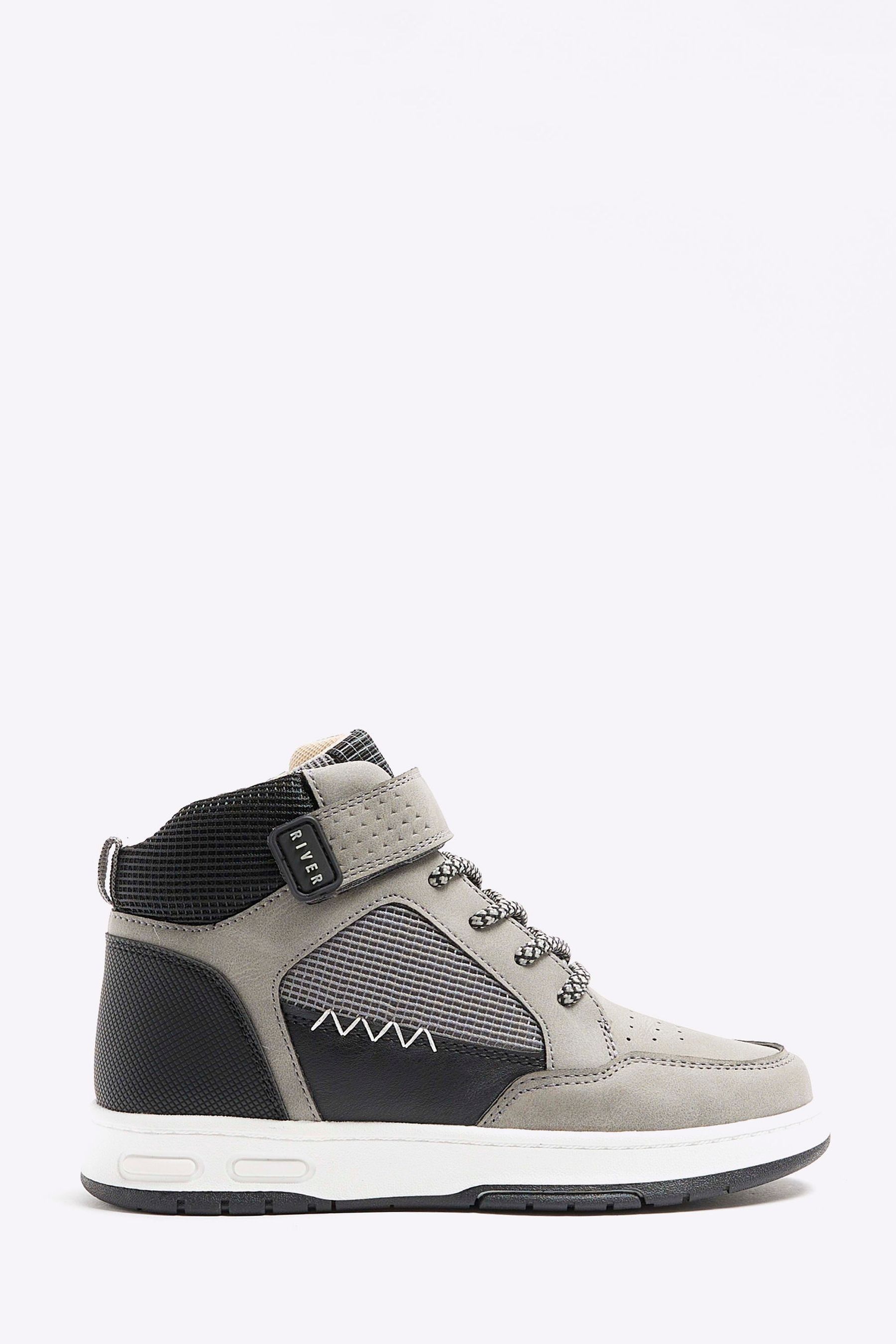 Grey high hot sale top trainers
