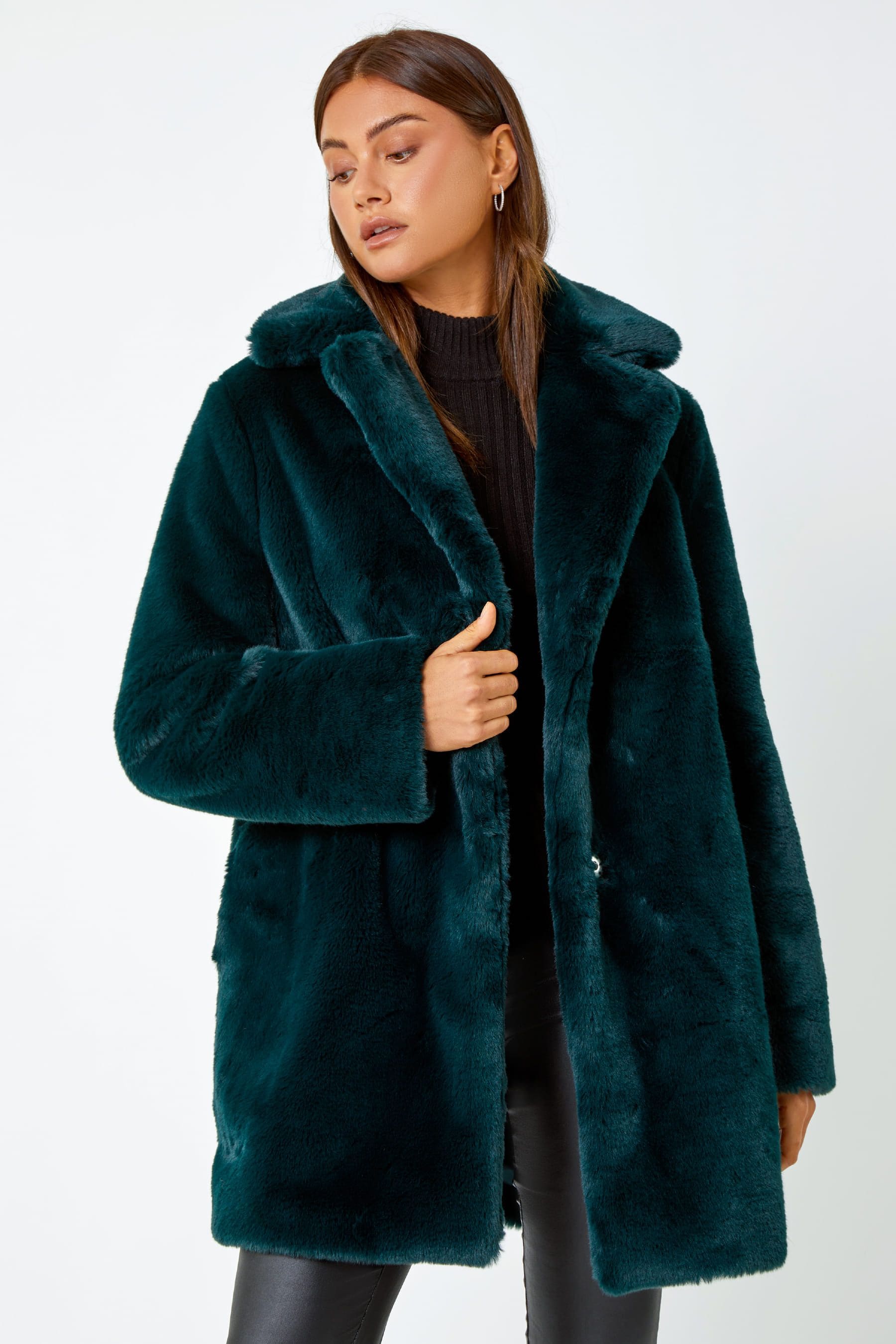 Next green fur coat online