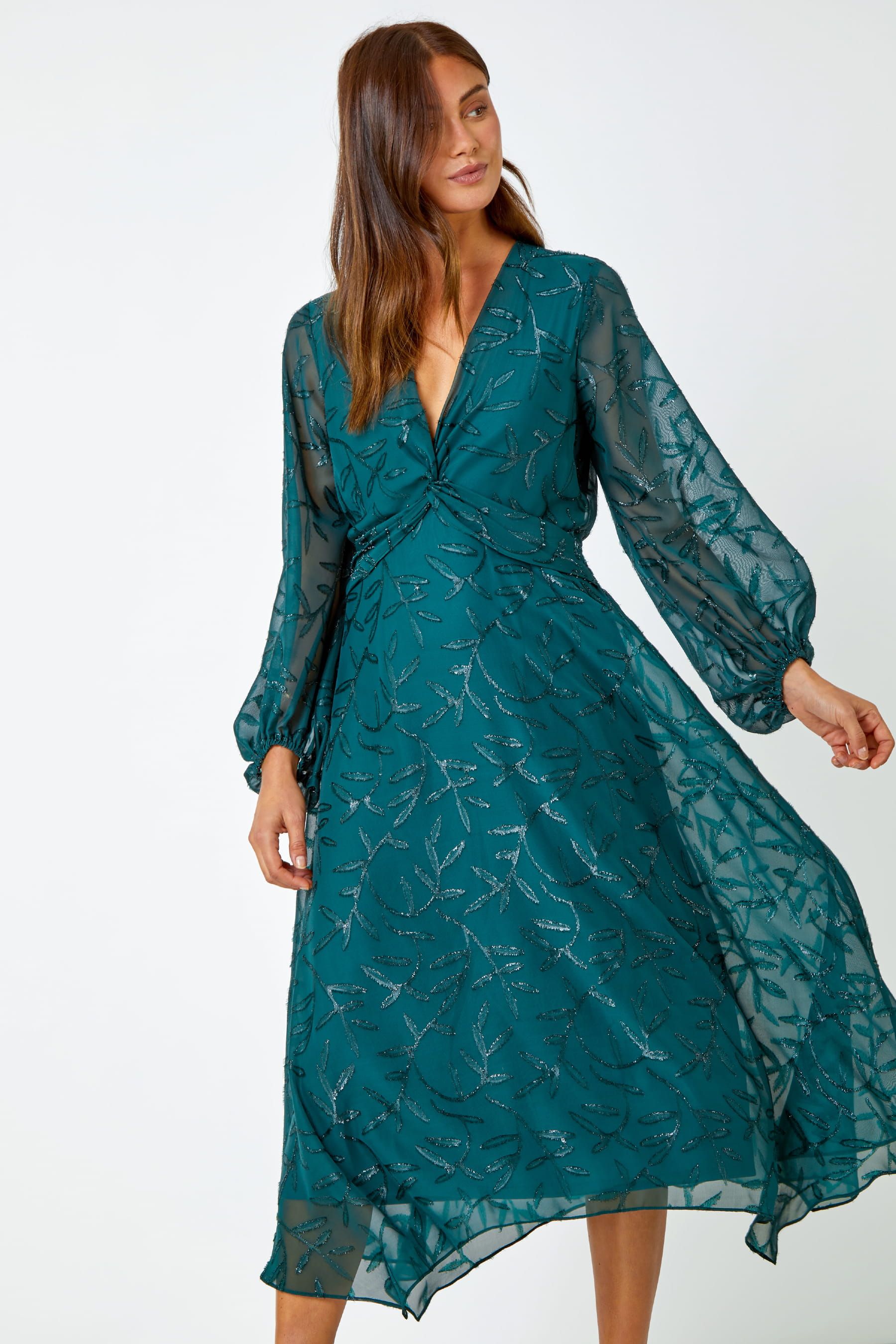 Lipsy floral twist front hotsell maxi dress