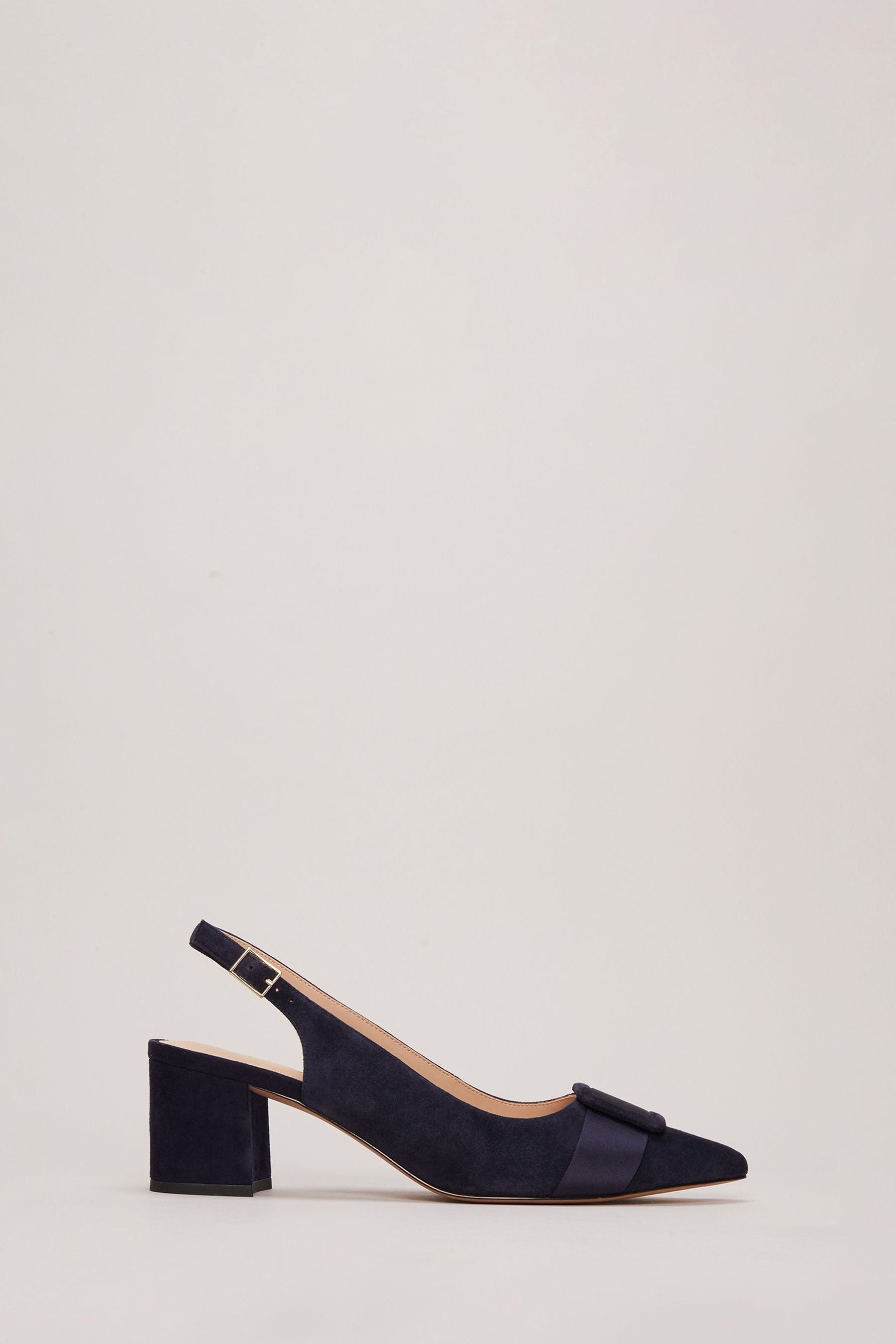 Blue suede slingbacks new arrivals
