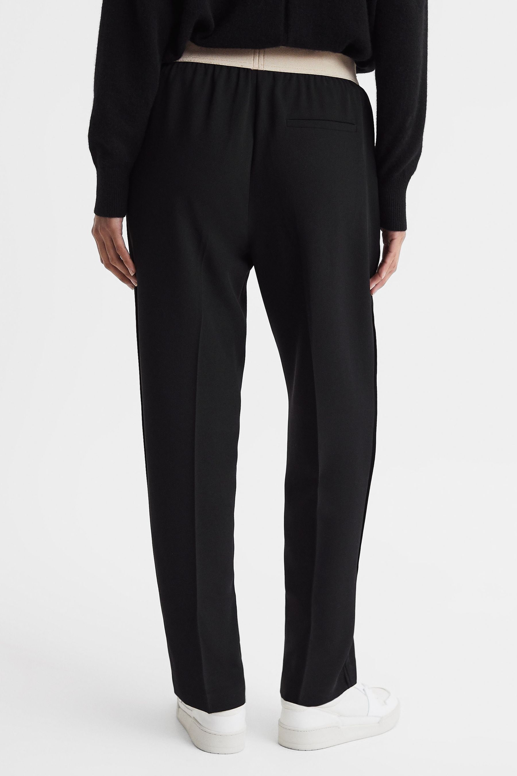Elasticated waist best sale tapered trousers