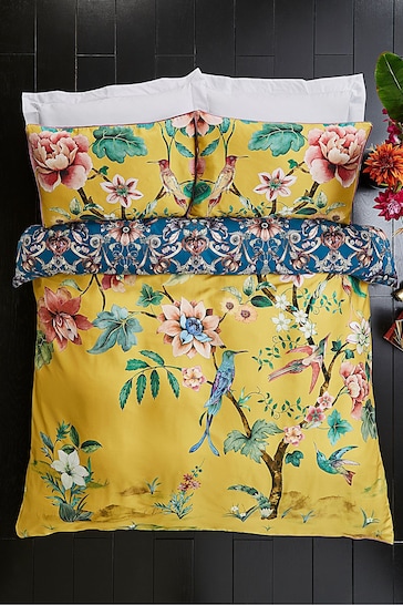 Joe Browns Yellow Contemporary Chinoiserie Reversible Bed Set