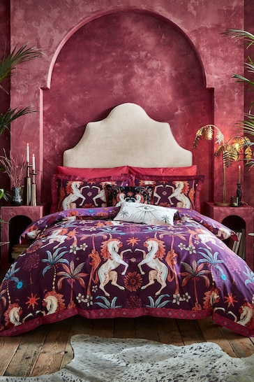 Joe Browns Purple Hypnotic Horses Reversible Bed Set