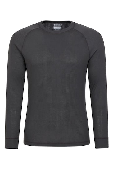 Mountain Warehouse Grey Talus Mens Round Neck Thermal Top
