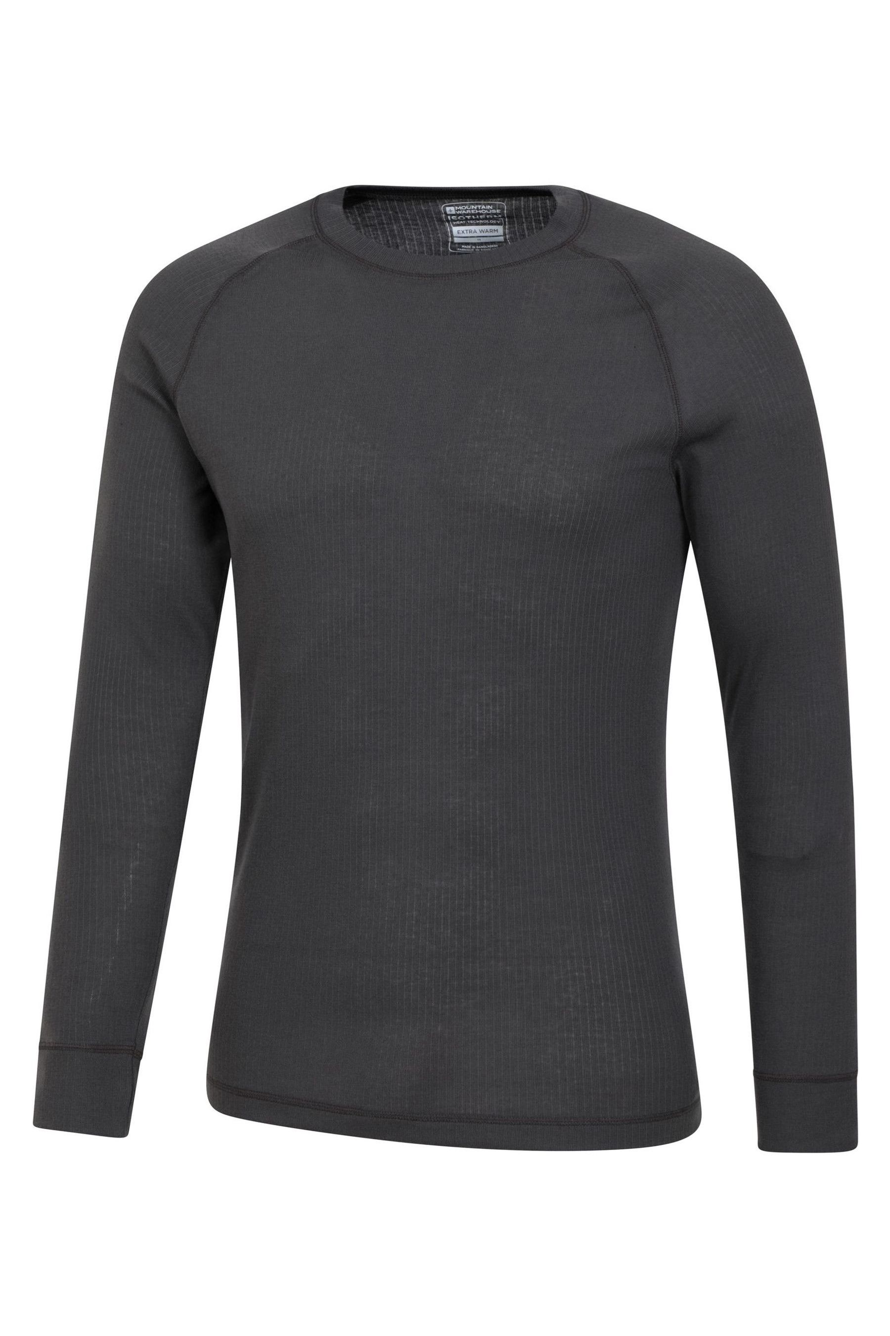 Mens grey discount thermal top