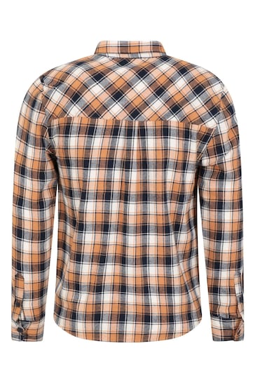 Mountain Warehouse Yellow Trace Mens Flannel Long Sleeve Shirt
