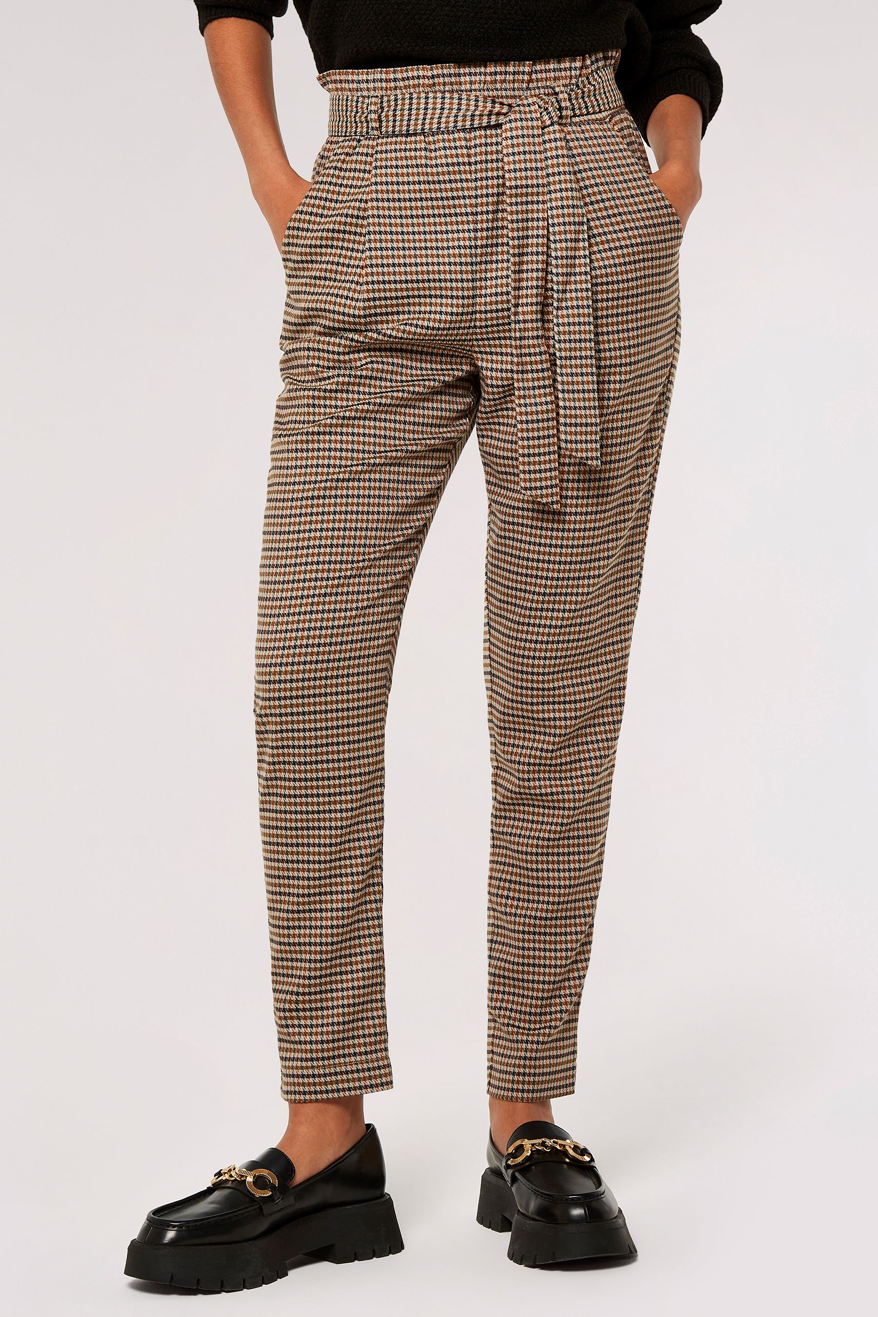 Paperbag on sale trousers checked