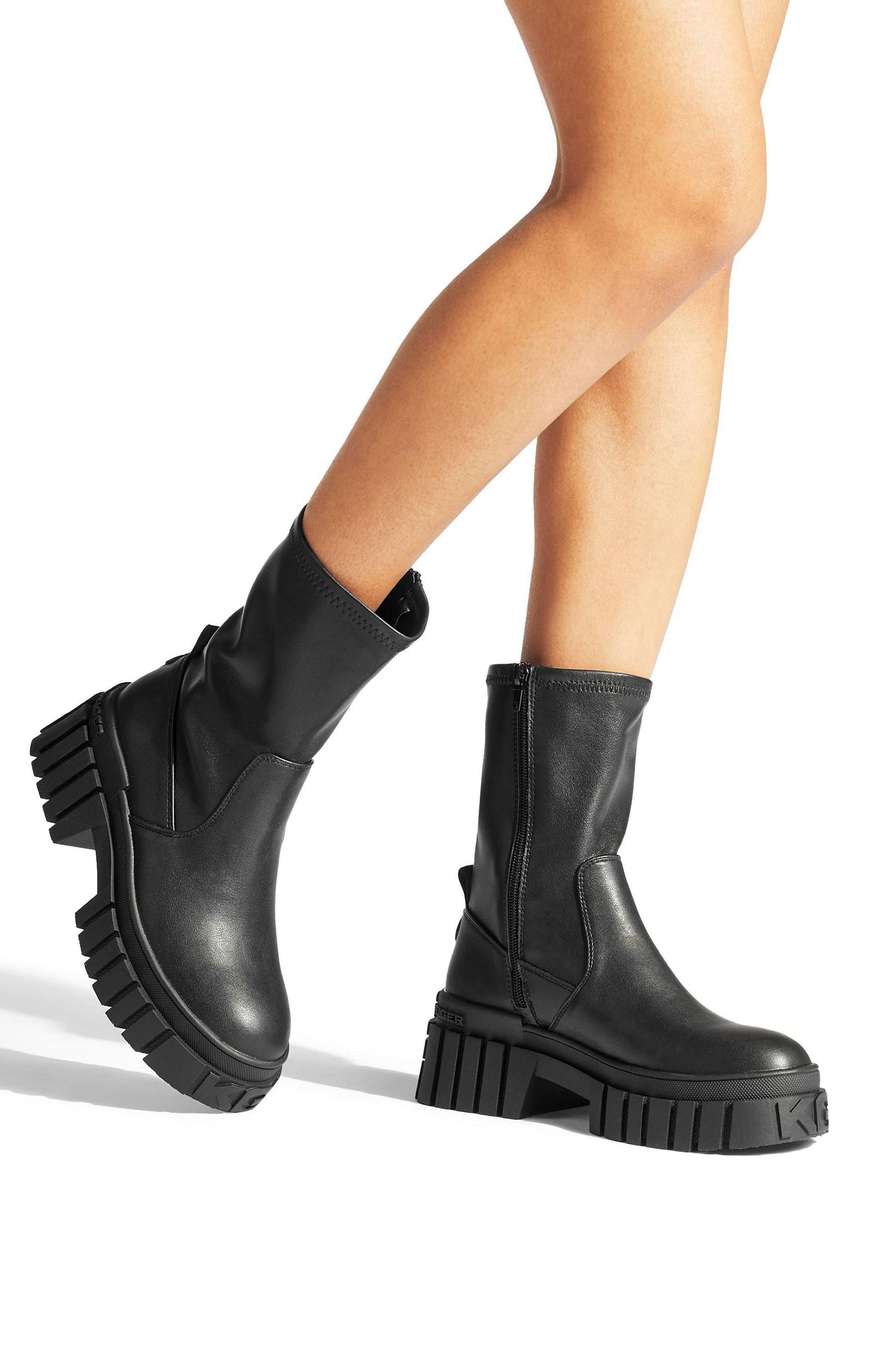 Buy KG Kurt Geiger Tegan Sock Black Boots from the Next UK online shop