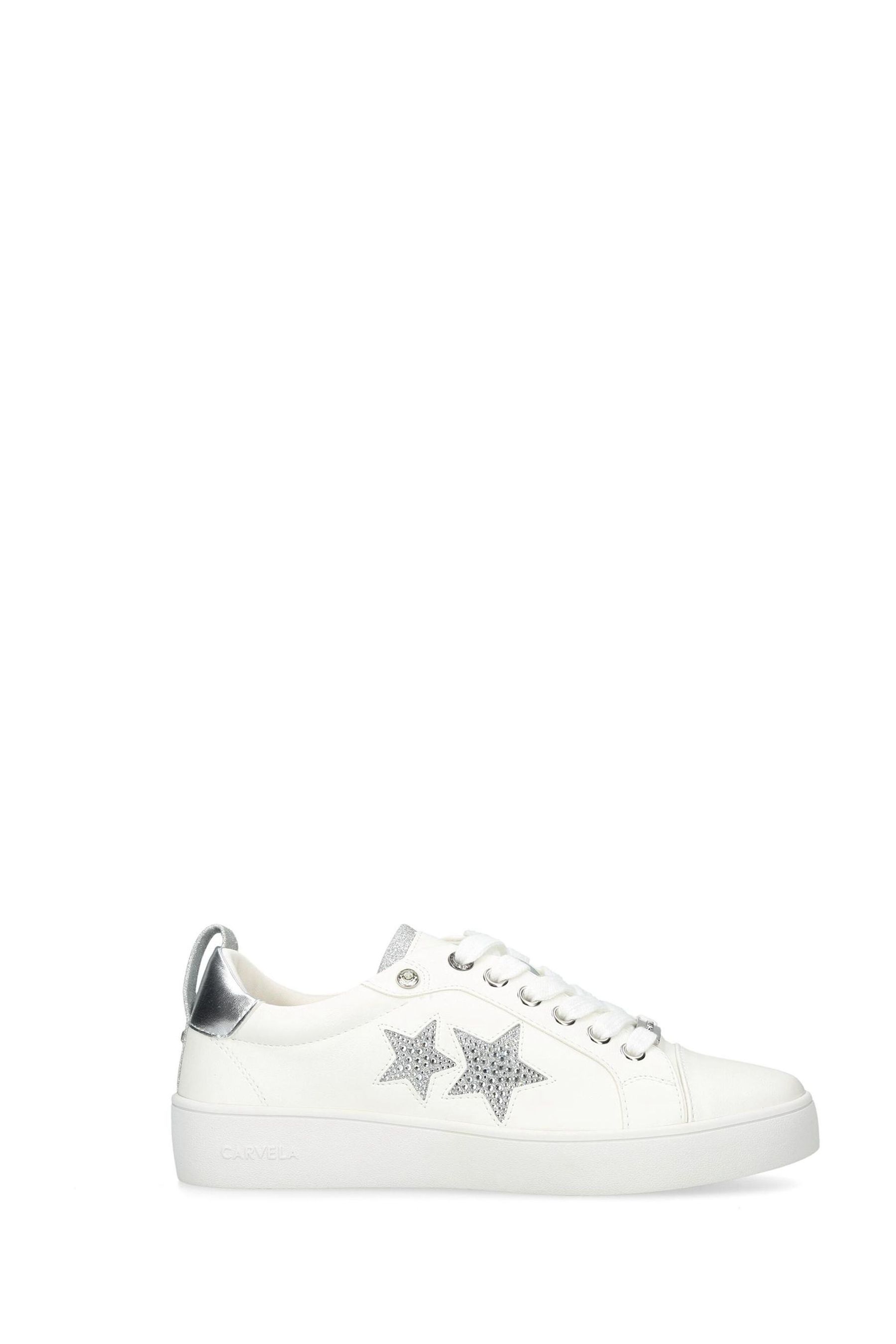 Carvela Galaxy White Trainers