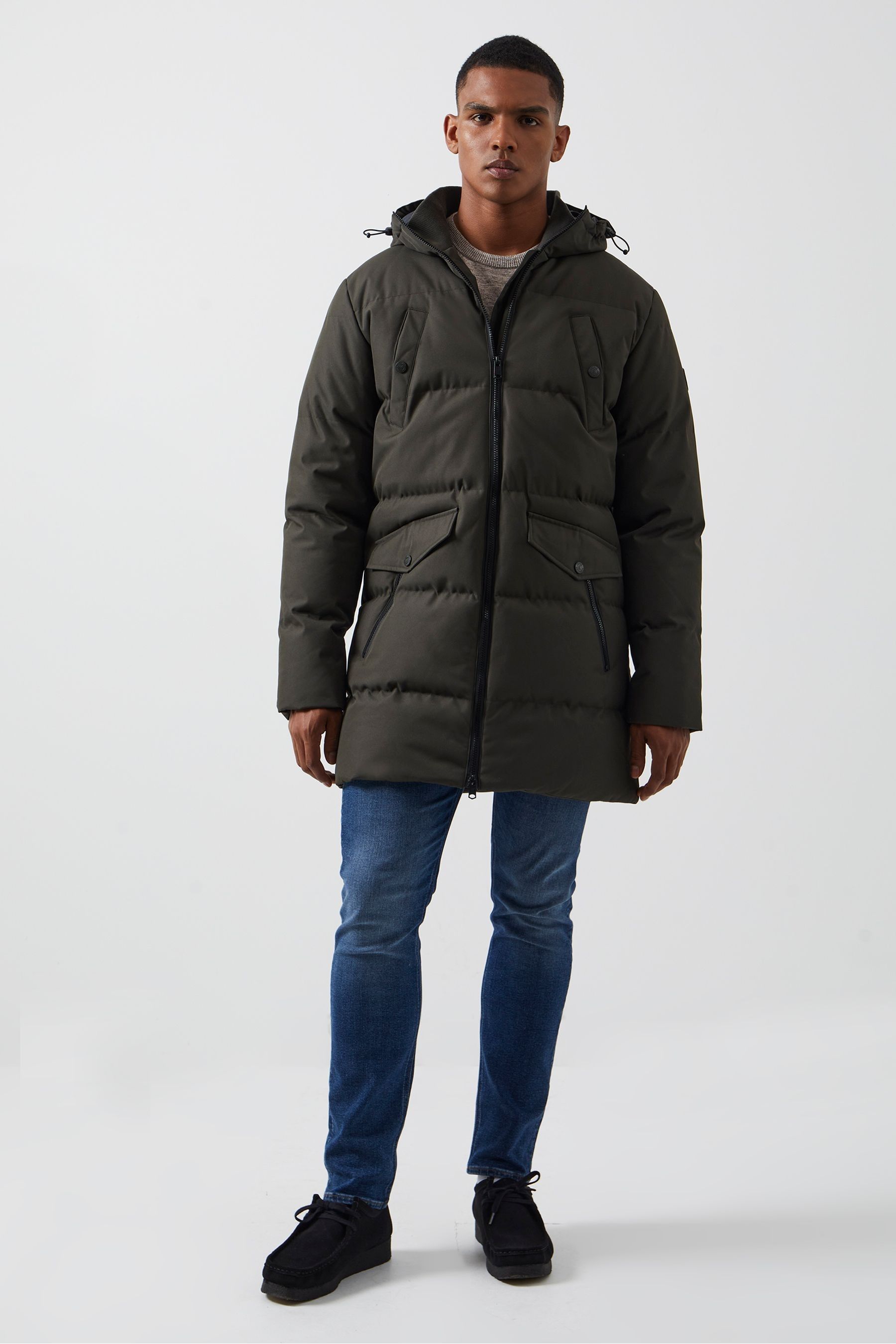 Long length 2025 parka coat mens
