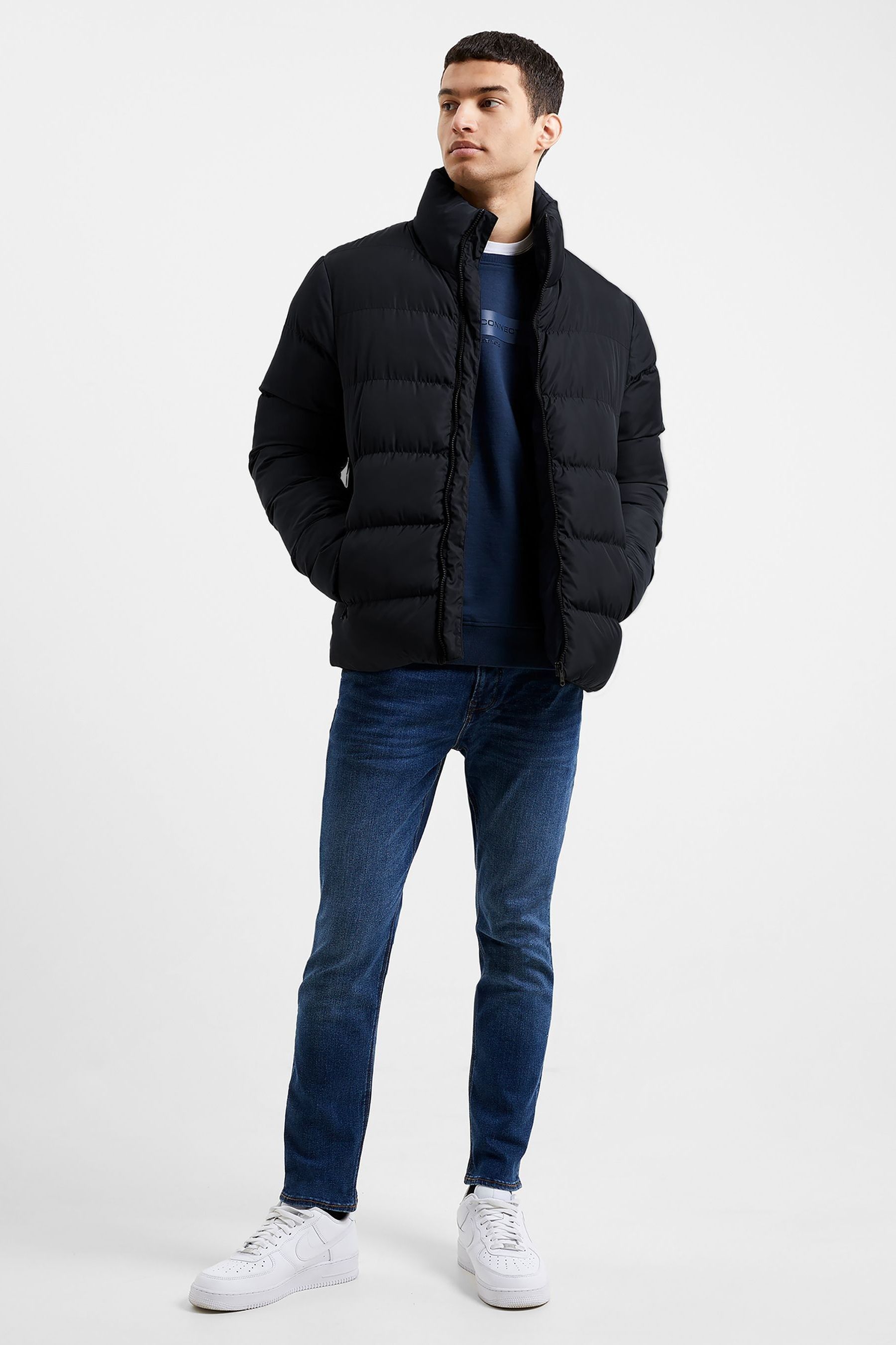 Buy French Connection Mid Length Row Funnel Neck Jacket from the