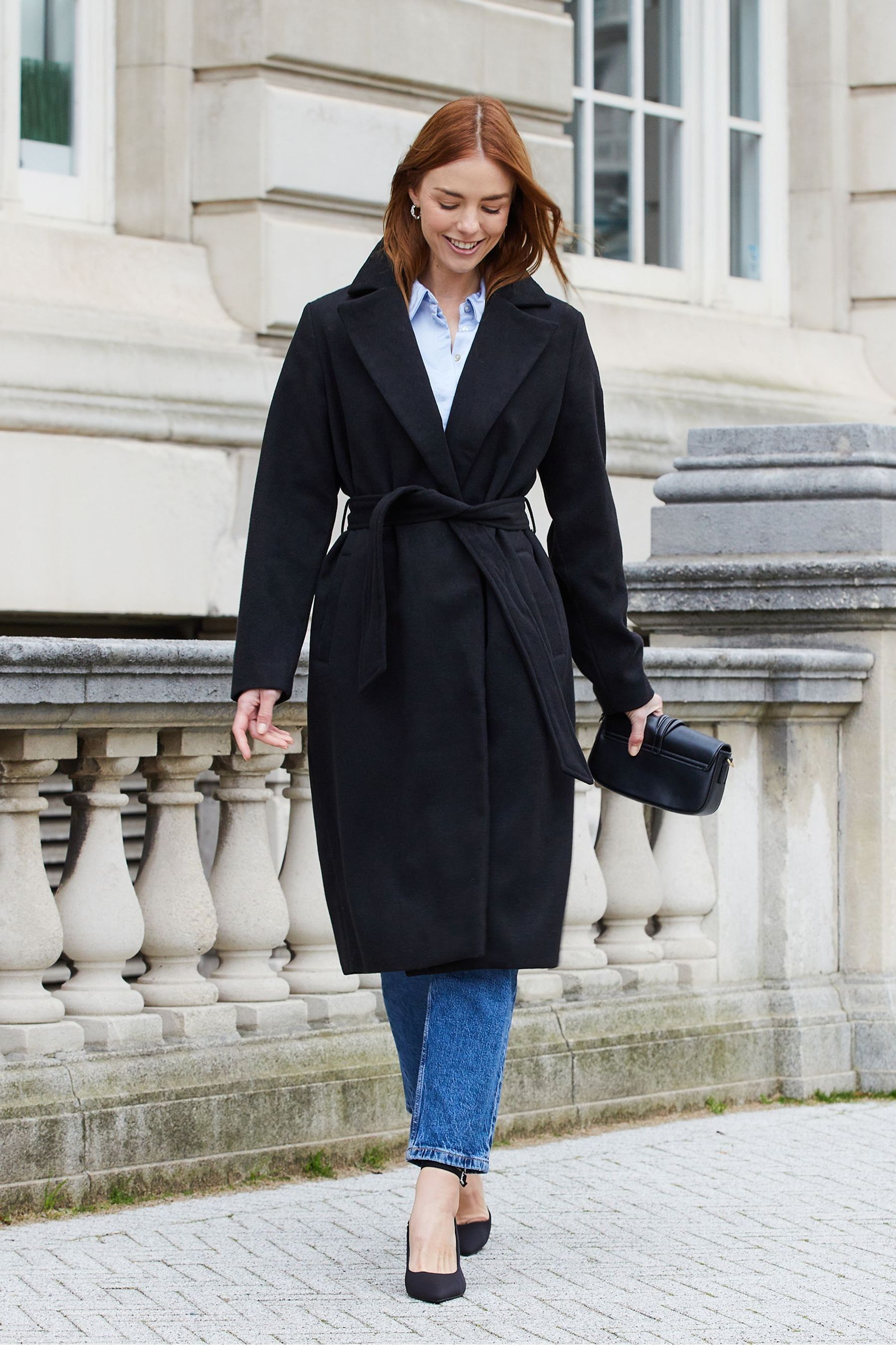 Formal black coat ladies shop