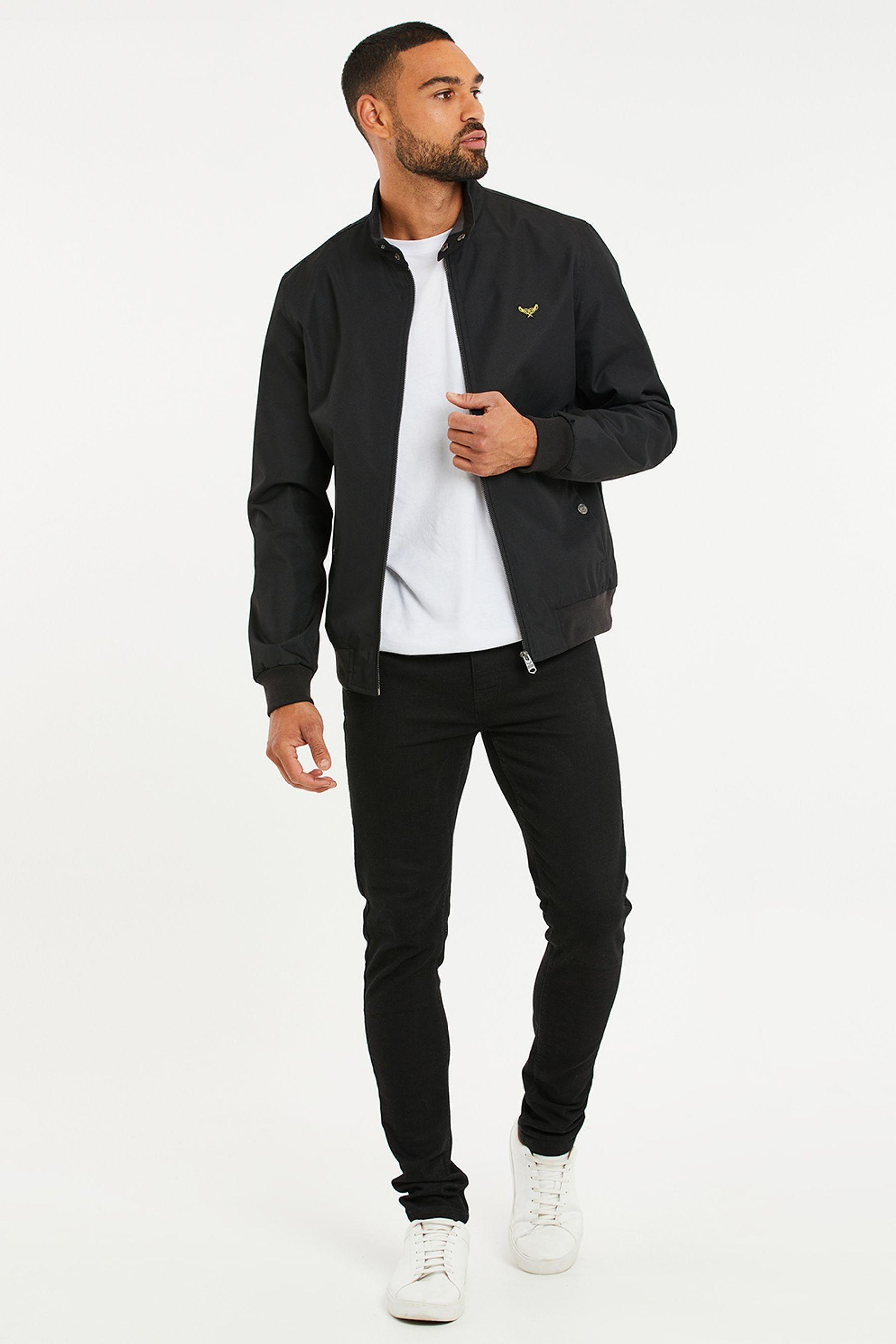 Buy Threadbare Black Lightweight Harrington Jacket from the Next