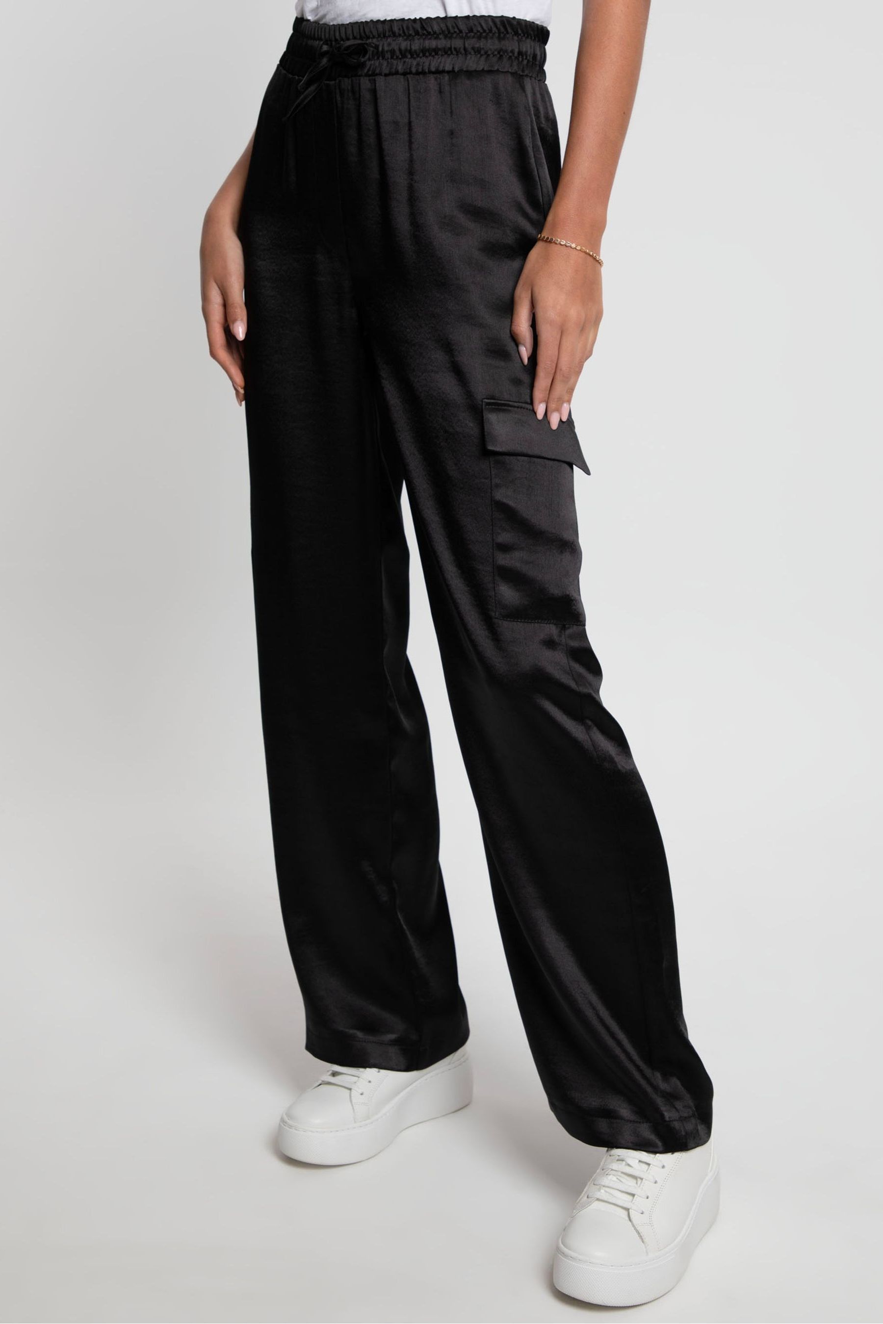 Cargo clearance satin trousers
