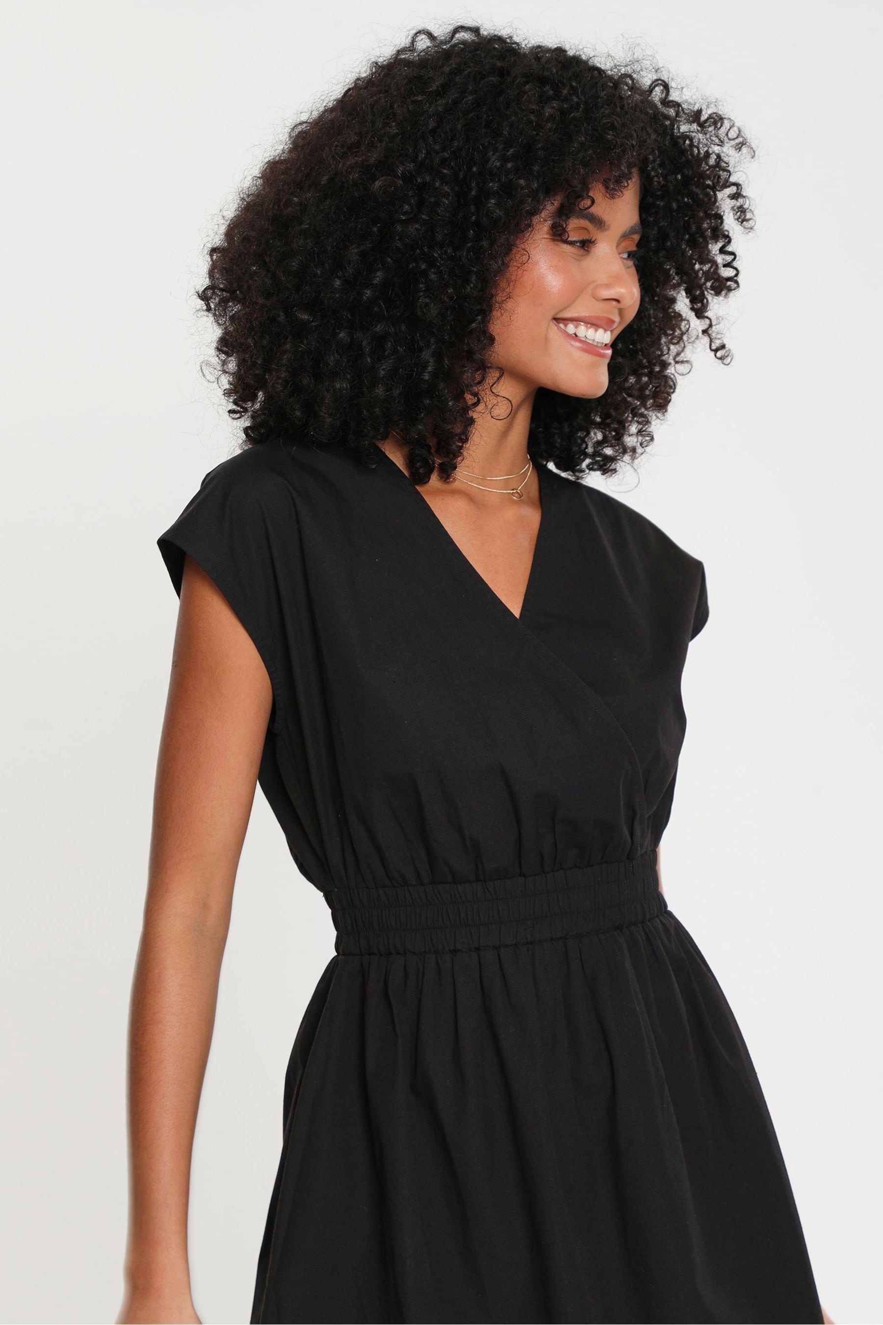 Cotton maxi wrap store dress