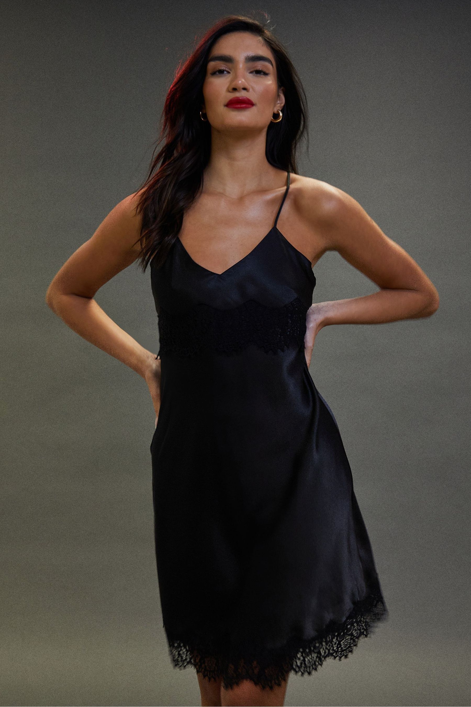Black shop cami nightdress