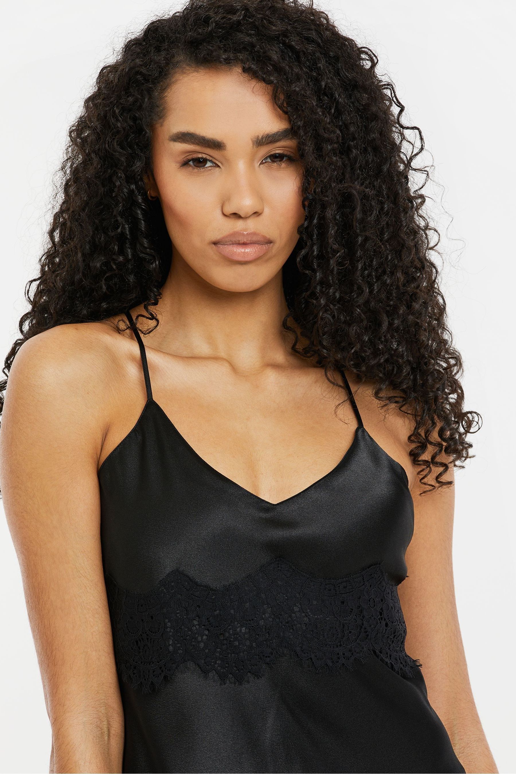 Black cami nightdress shop