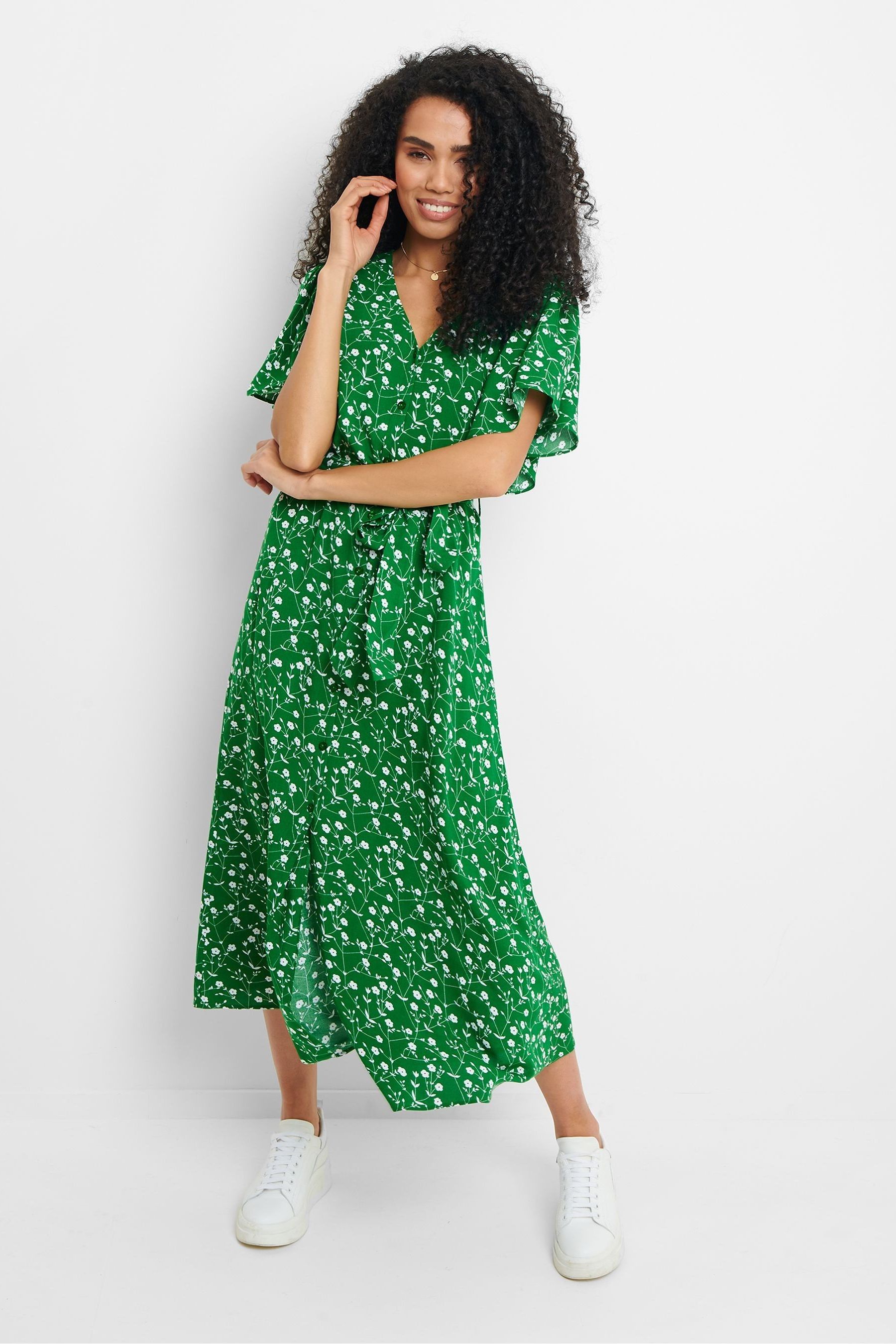 Next green dress cheap