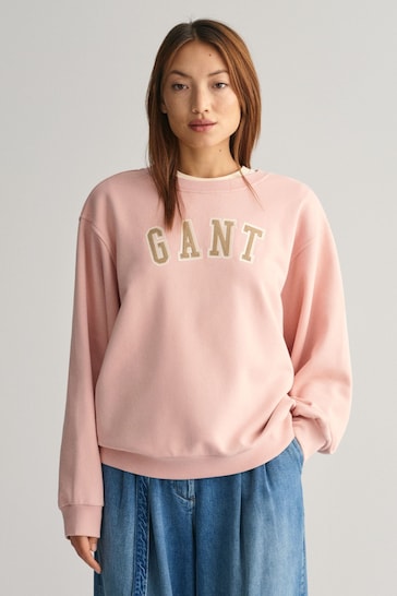 GANT Logo Crew Neck Sweatshirt